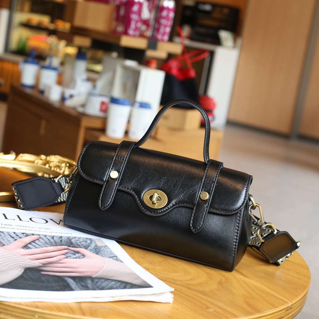Stylish Genuine Leather Tote Bag for Women - Durable & Spacious Handbag for Work, Travel & Everyday Use