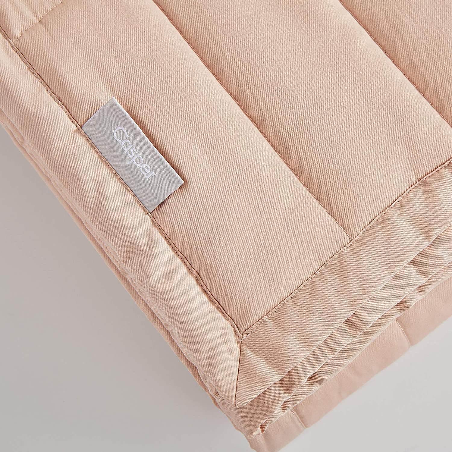 Casper Sleep Weighted Blanket 15 lbs for Adults - Premium Gravity Blanket in Dusty Rose for Anxiety Relief & Better Sleep | Perfect for Stress Relief, Insomnia, and Cozy Nights at Home
