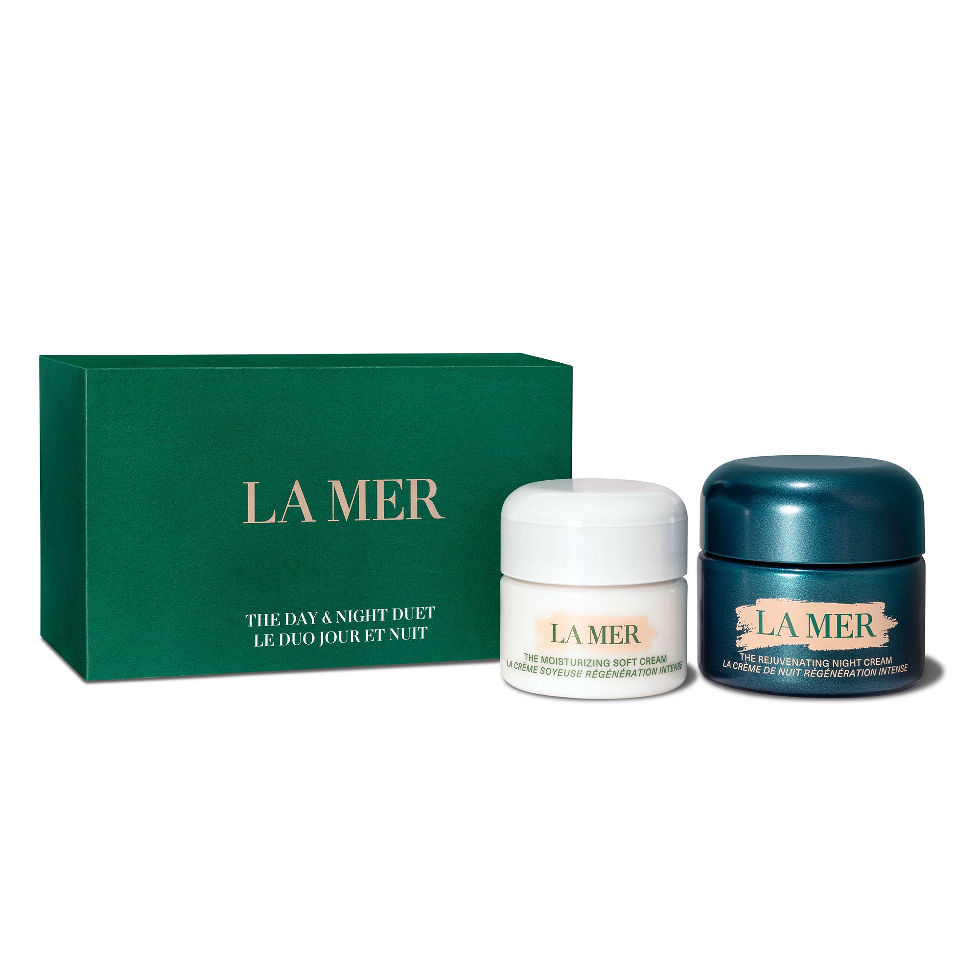 Day and Night Moisturizing Duet - Hydrating Face Cream Set for Dry & Sensitive Skin | Perfect for AM/PM Skincare Routine & Travel