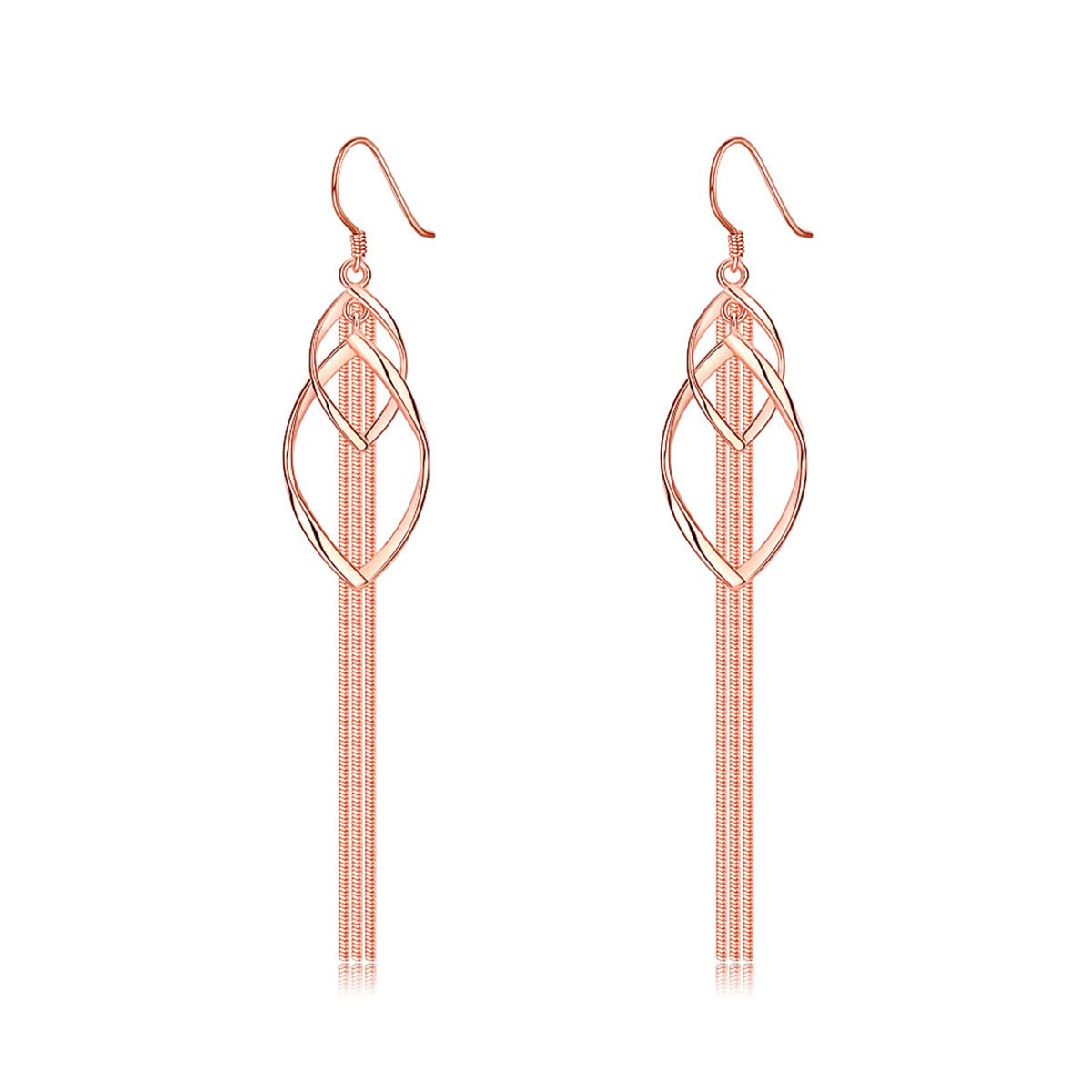 Long Tassel Dangle Earrings for Women & Teen Girls - Gold & Silver Chain Drop Earrings | Punk Sleek Metal Hypoallergenic Lightweight Jewelry | Perfect for Parties, Dating & Everyday Wear