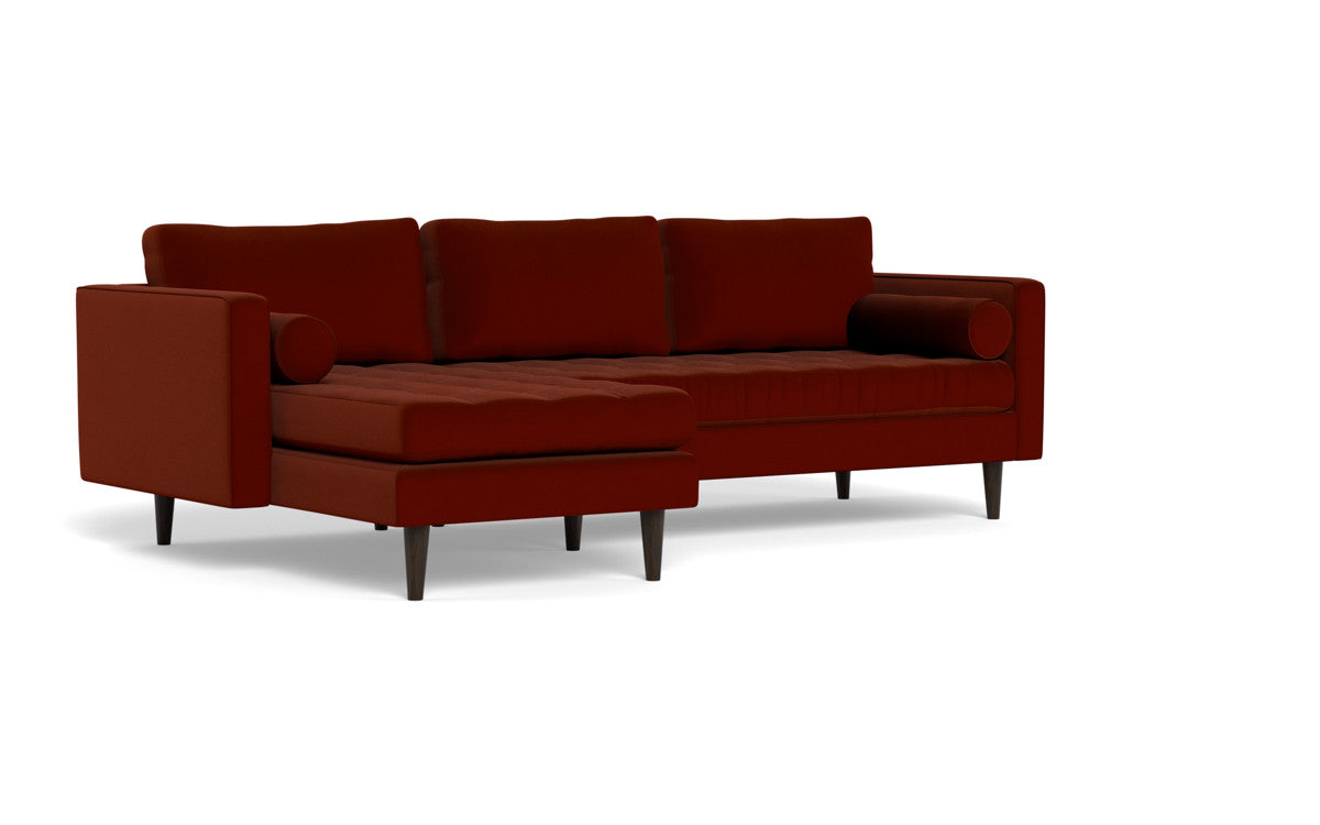 Ladybird 102 Left Chaise Sectional Sofa - Modern L-Shaped Couch with Chaise Lounge, Soft Fabric Upholstery, Comfortable Living Room Furniture for Small Spaces, Apartments & Home Theater Seating
