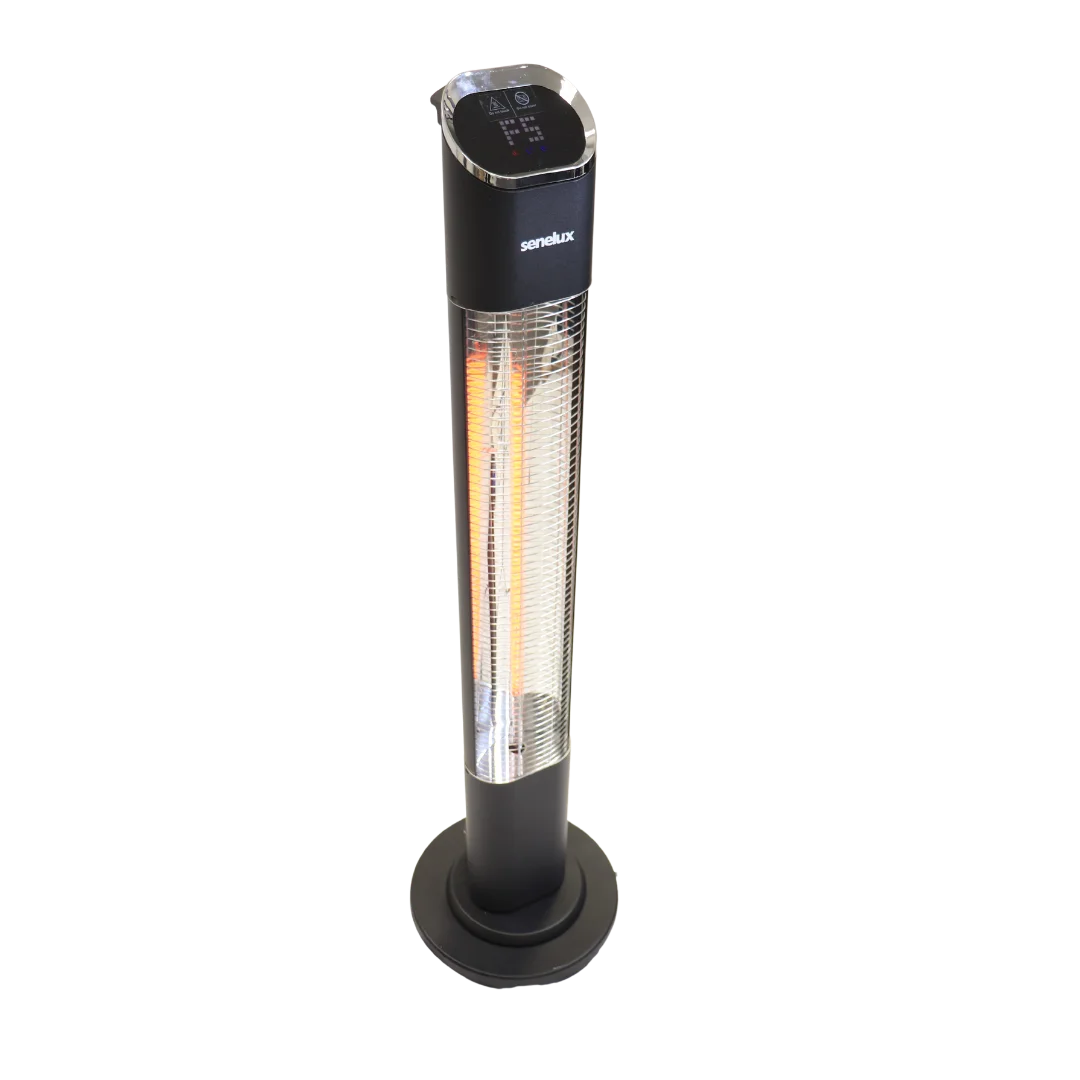 Freestanding Patio Heater with Remote Control - Waterproof & Energy Efficient Outdoor Heater for Garden, Deck, Backyard | Perfect for Cold Evenings and Outdoor Gatherings