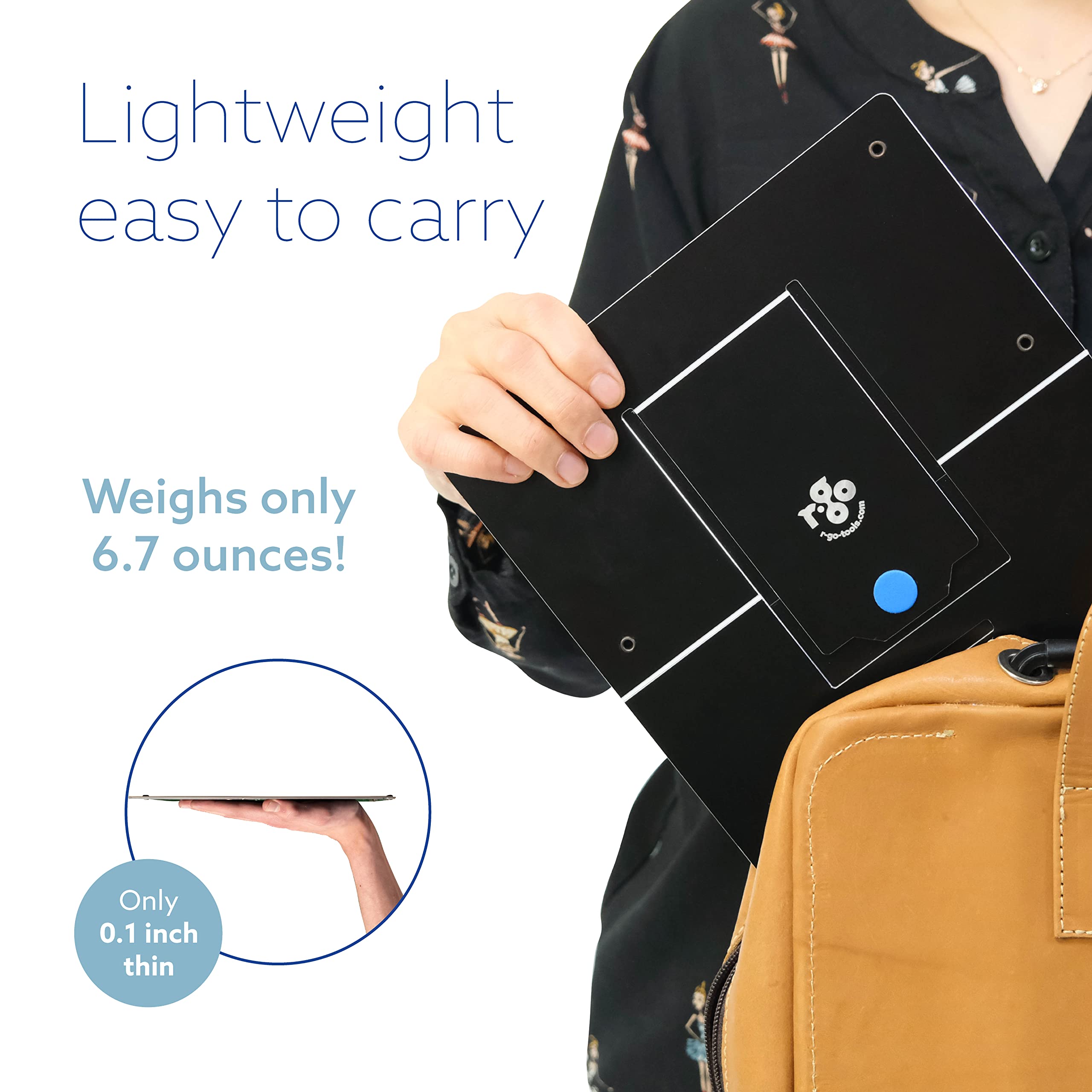 Ultra-Thin Aluminum Ergonomic Laptop Stand - Adjustable Portable Notebook Riser for 10-22