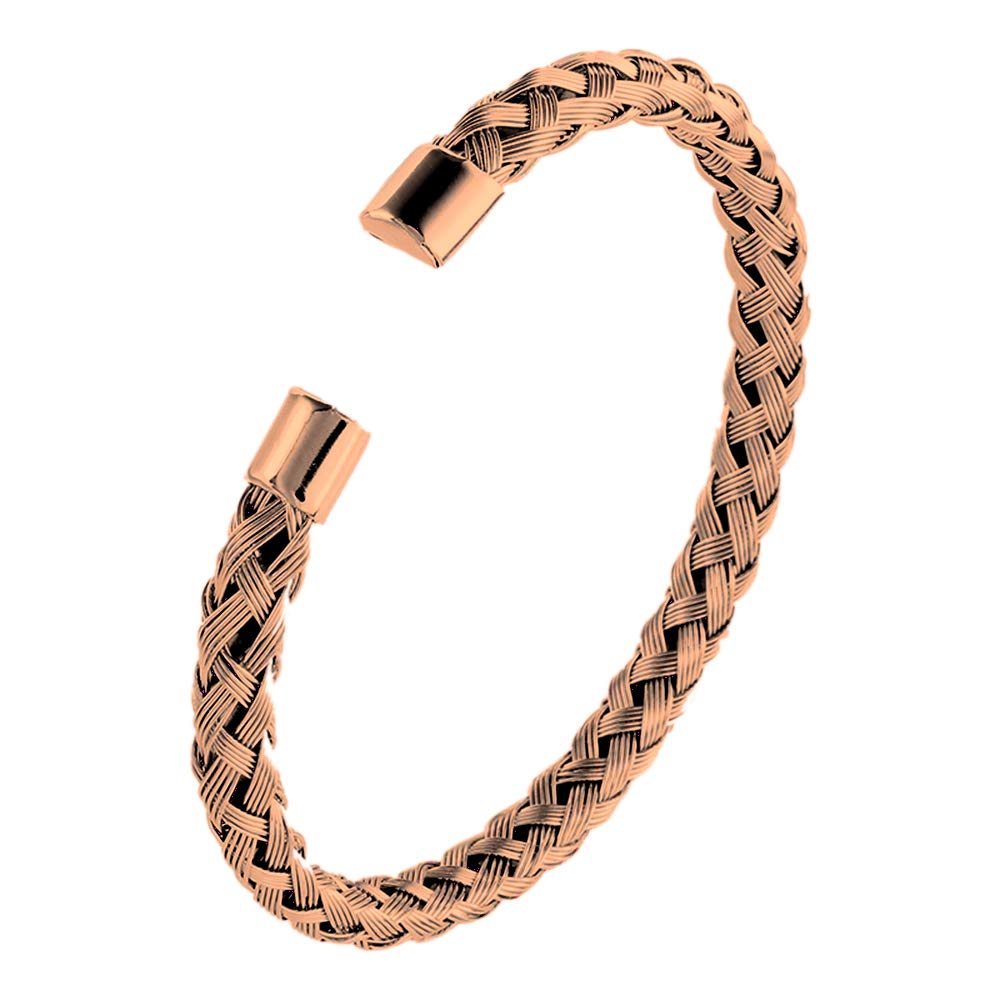 Stainless Steel Cable Wire Cuff Bracelets - 18K Gold & Rose Gold Plated Jewelry for Women, Trendy Bangle Charm Bracelet for Casual Wear, Party & Gift Giving