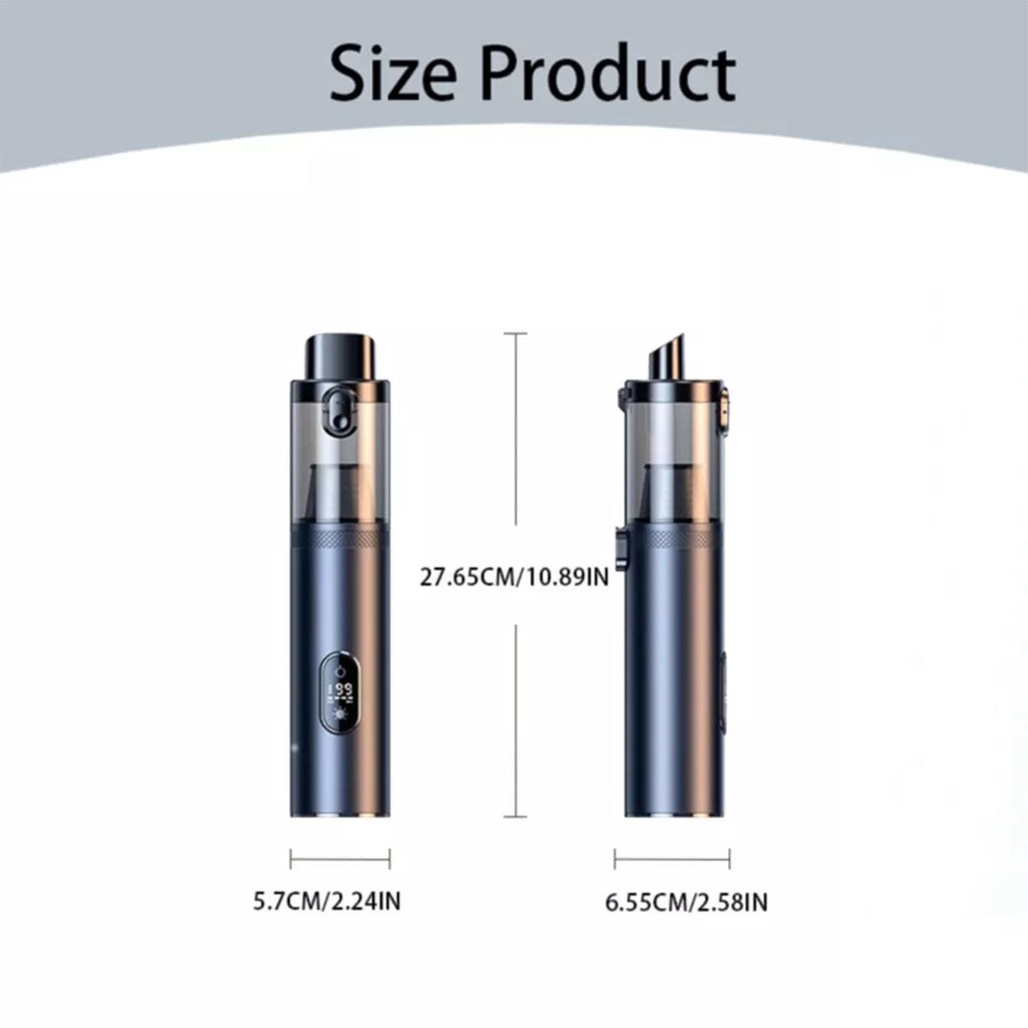 V15 Pro Car Vacuum Cleaner - 14000Pa Powerful Portable Vacuum for Auto, Home & Office | Cordless Handheld Vac for Car Seats, Keyboard & Small Spaces