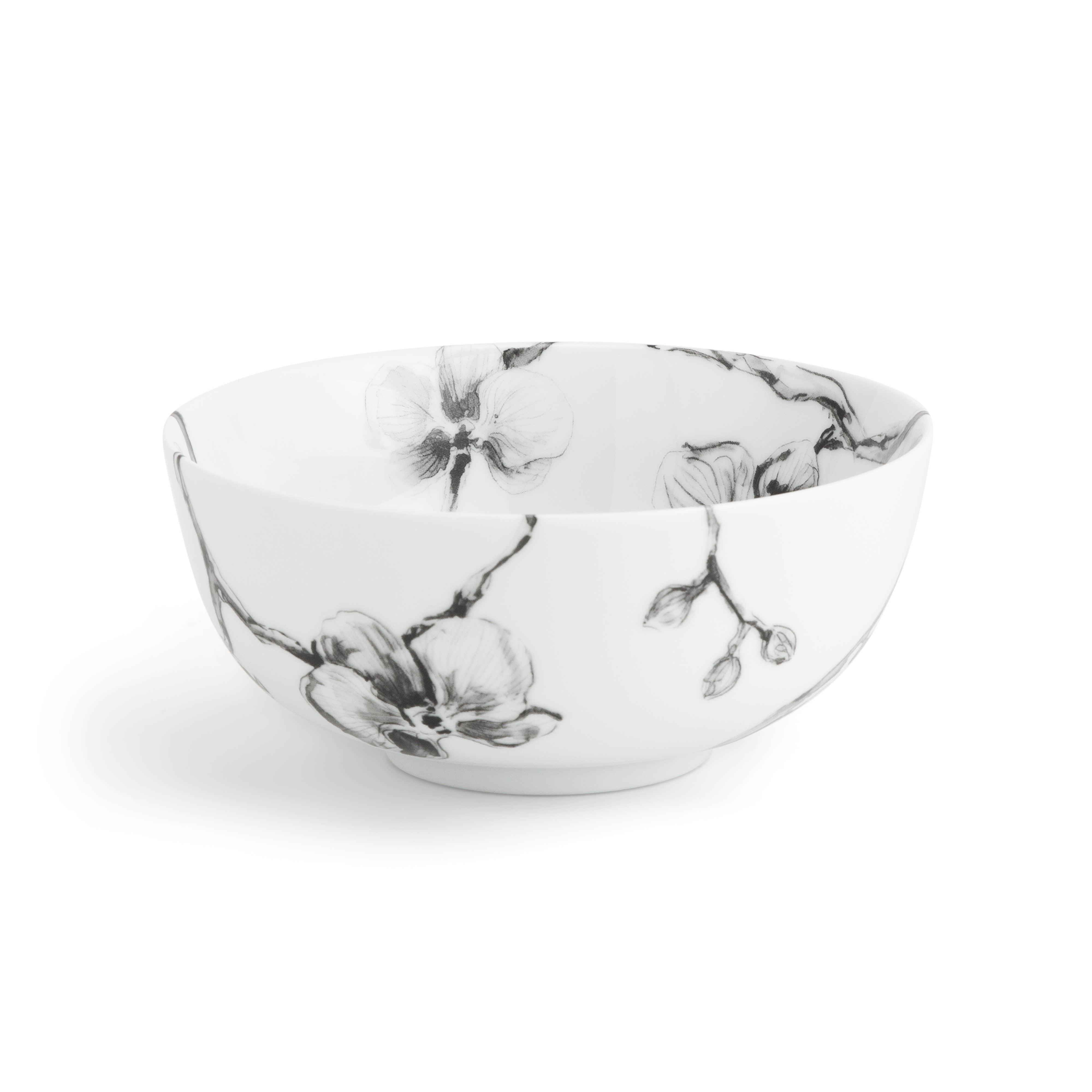Premium Black Orchid Porcelain Dinnerware Set - Elegant 16-Piece Tableware for Fine Dining, Parties & Special Occasions