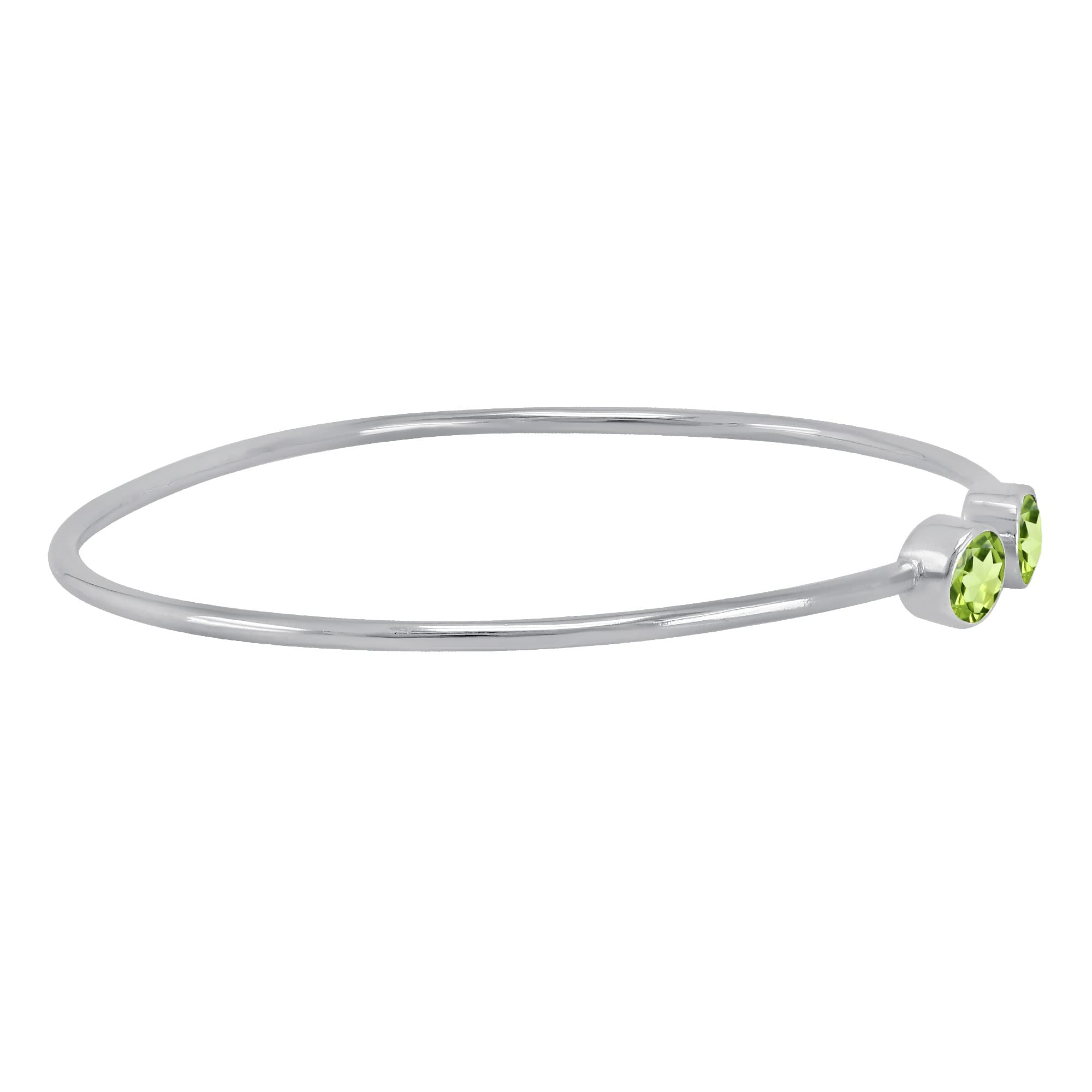 TISHAVI 925 Sterling Silver Bangles for Women - Elegant Stone Bangle Bracelets | Perfect for Weddings, Parties & Everyday Wear