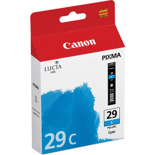 Canon PGI 29 Cyan Ink Cartridge for Pixma PRO 1 Printer - High-Quality Photo Printing, Professional Artwork & Home Office Use