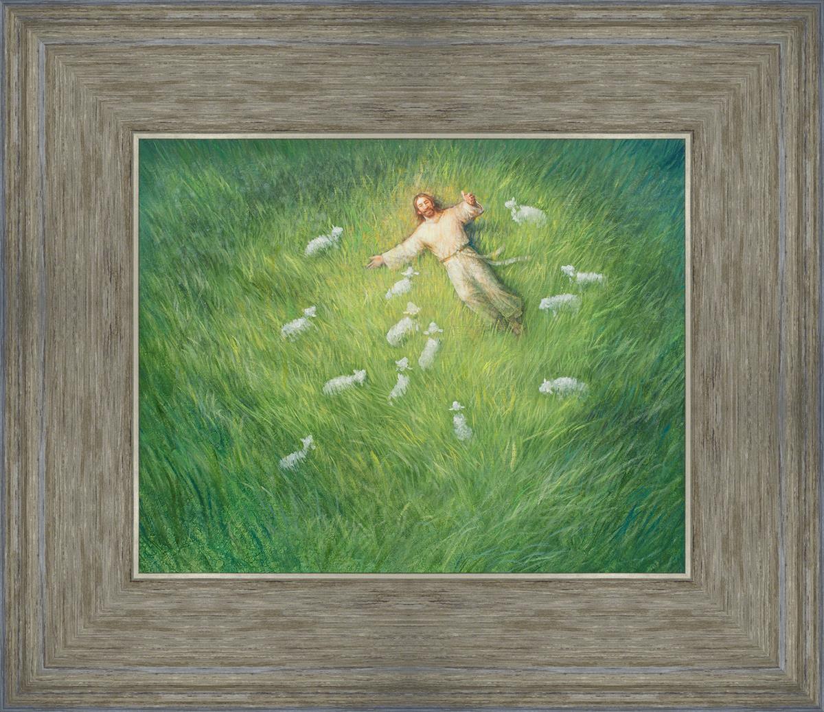 Lie Down By Yongsung Kim - Premium Canvas Wall Art for Home & Office Decor - Perfect for Living Room, Bedroom, and Workspace Aesthetics