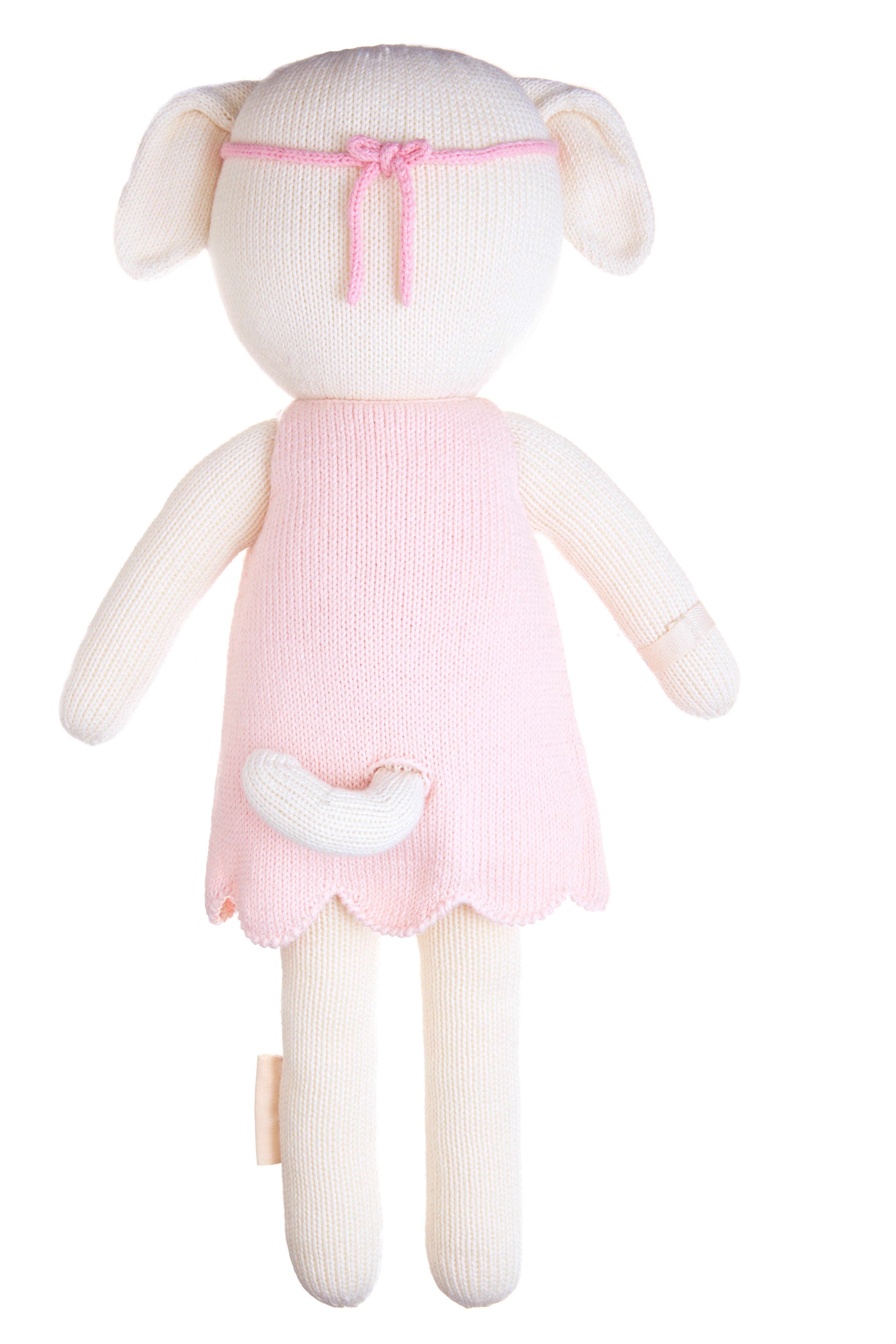 Cuddle+Kind Charlotte the Dog Plush Toy - Handmade Organic Cotton Stuffed Animal for Kids & Adults | Perfect for Gifts, Nursery Decor, and Comfort Companionship