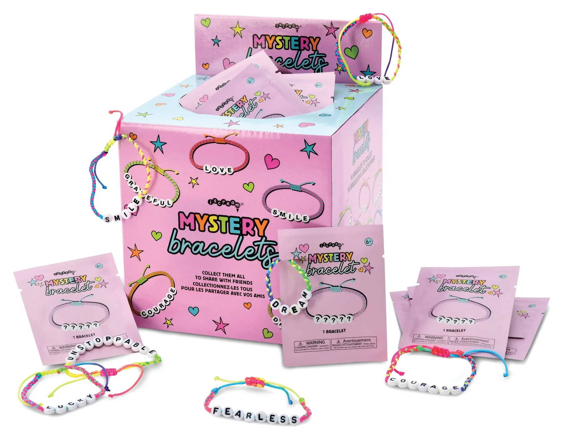 Iscream Surprise Mystery Bracelet Set - 12 Unique Charm Bracelets for Girls, Trendy Fashion Jewelry Gift for Teens & Kids - Perfect for Birthdays, Parties & Surprise Gifts