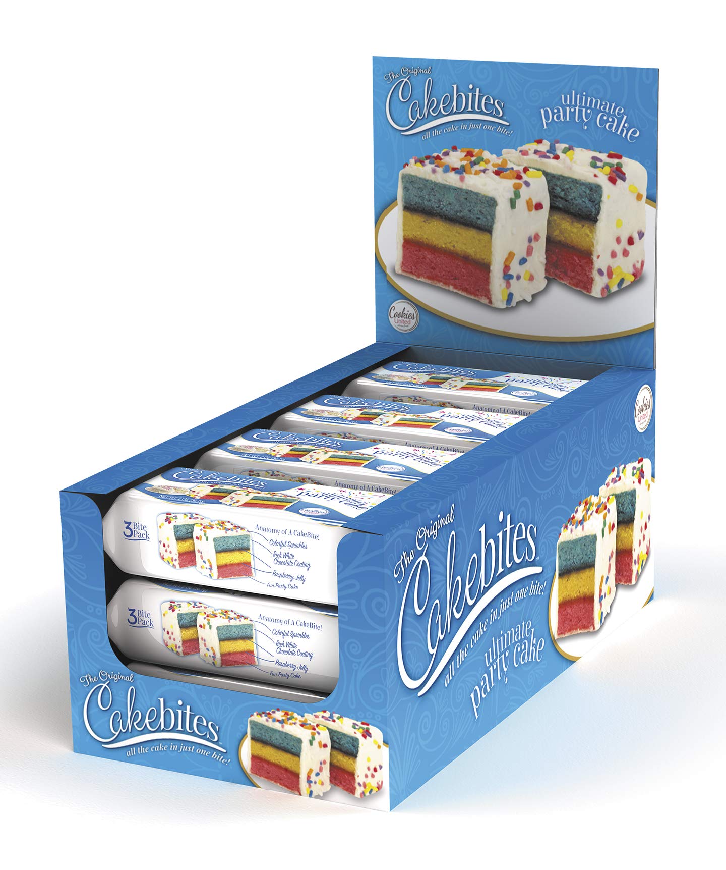 Ultimate Party Cake Display - 2 oz Cookies (12 Count, Pack of 8) | Perfect for Birthday Parties, Weddings & Office Events
