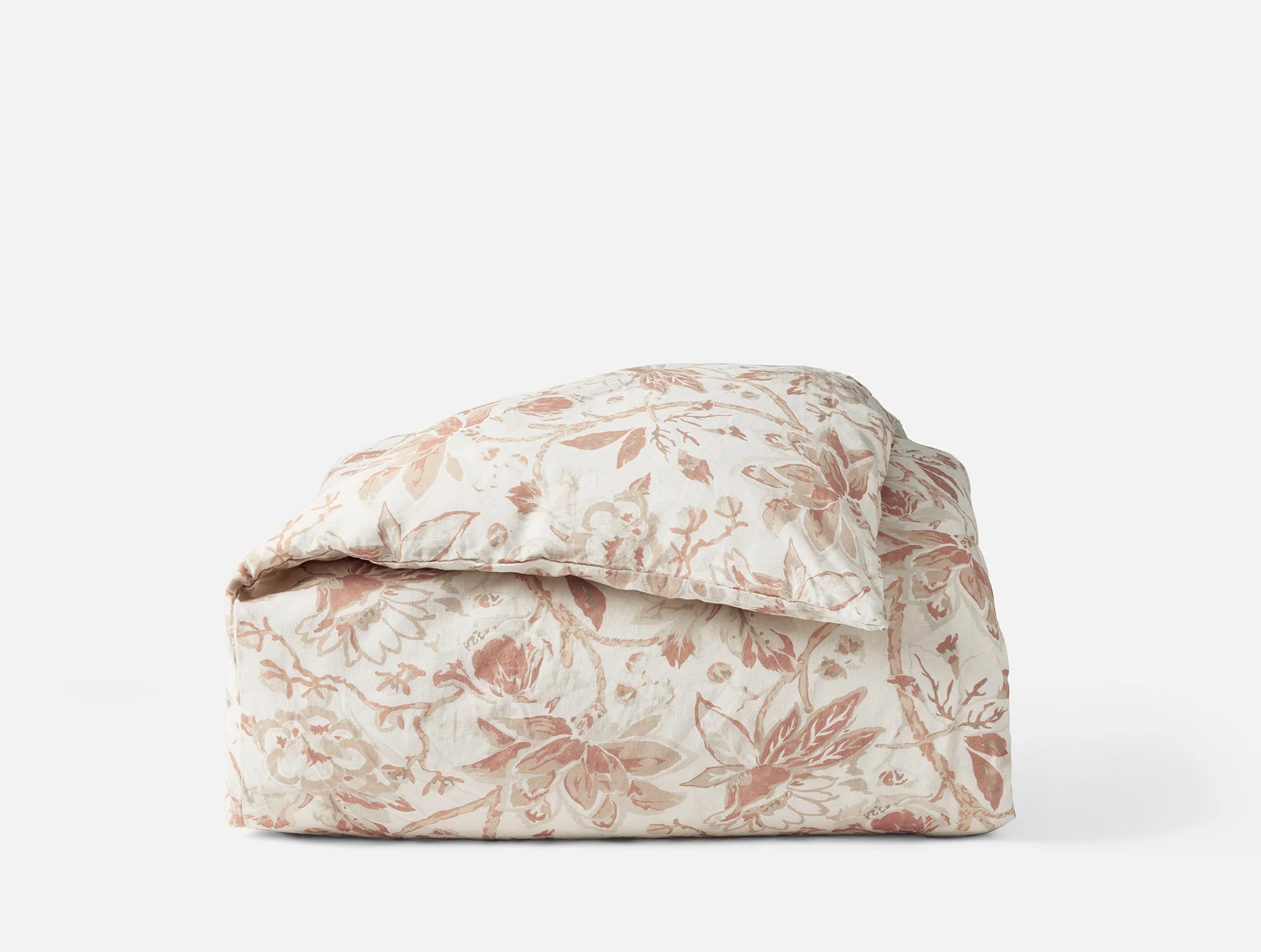 Sea Bloom Floral Print Duvet Cover Set - Queen Size Soft Bedding with Pillow Shams - Perfect for Coastal, Boho & Beach House Bedroom Decor
