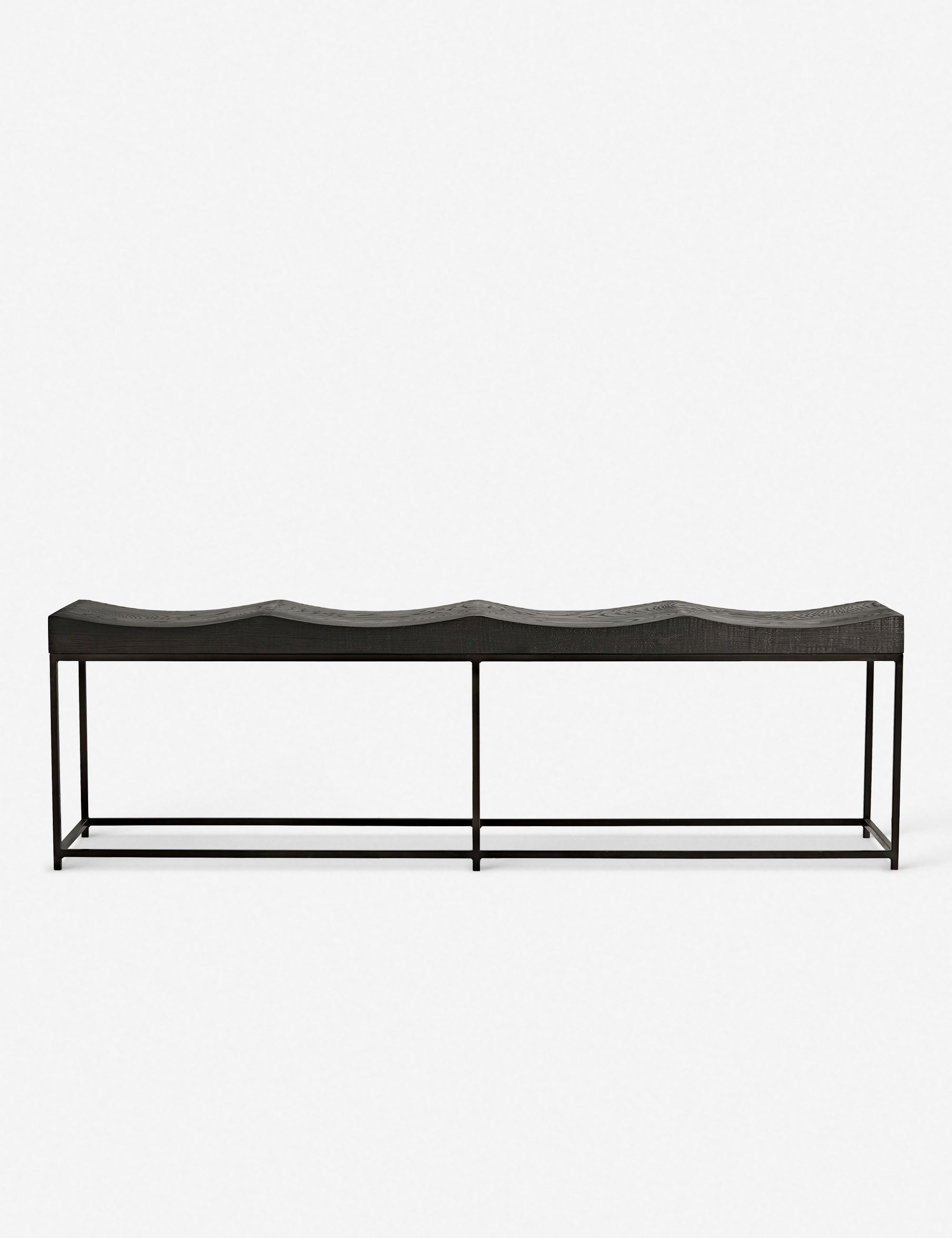 Arteriors Barrett Bench - Modern Wooden Entryway Bench with Upholstered Seat | Perfect for Hallway, Living Room & Bedroom Decor