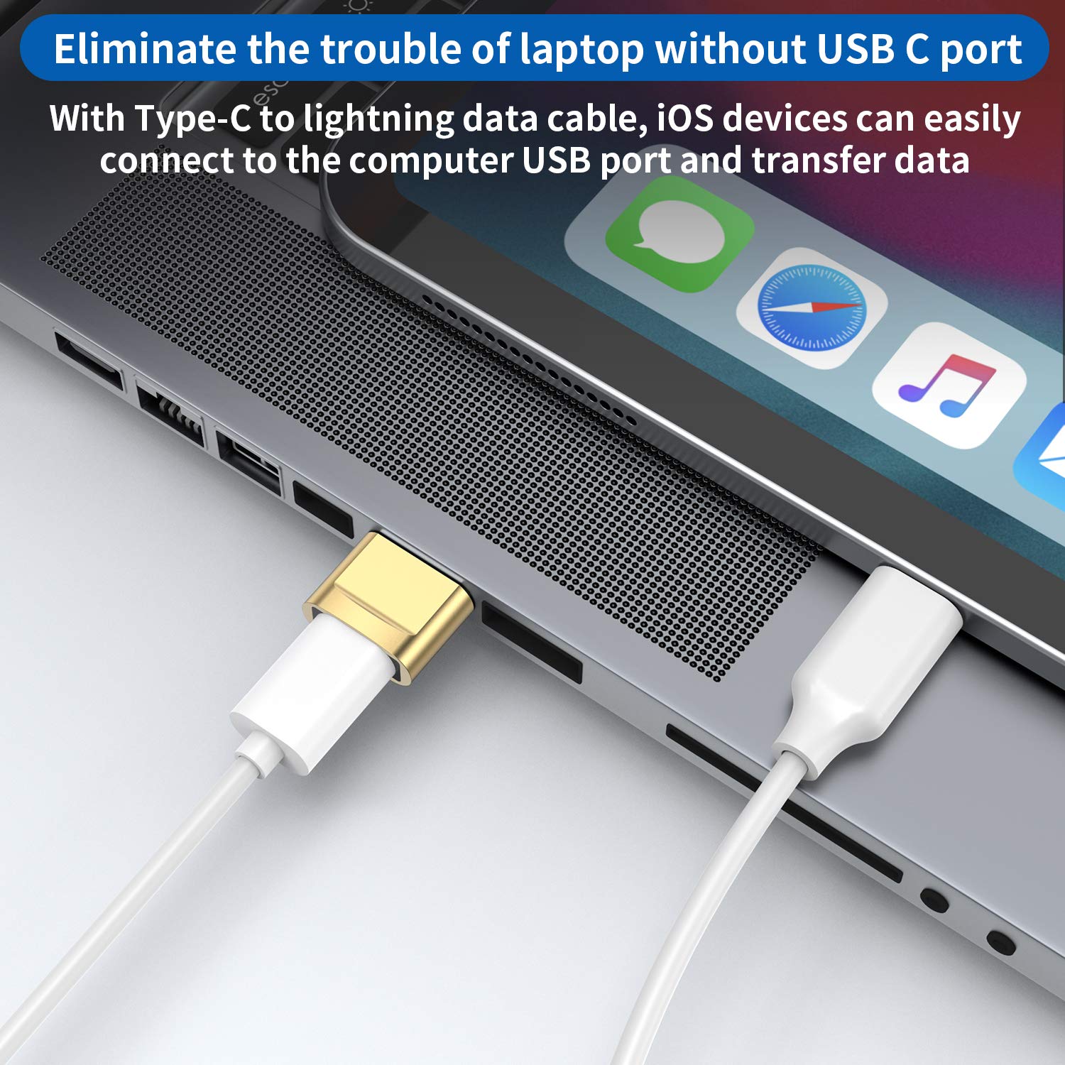4-Pack USB C Female to USB Male Adapter | Type C to USB A Charger Cable Converter | Compatible with iPhone 11/12/13/14/15 Pro Max, iPad 2021, Samsung Galaxy Note 10/S20/S20+/Ultra, Google Pixel 3/4 XL | Perfect for Charging, Data Transfer & Connecting USB Devices
