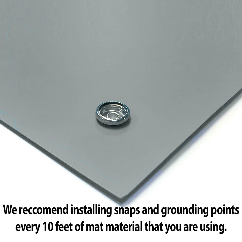 Dual Layer ESD Safe Rubber Workstation Mat for Soldering & Phone Repair - 36x120 Inch Anti-Static Table Mat Kit (Grey) - Perfect for Electronics Workbench, PCB Assembly & Tech Repair Stations