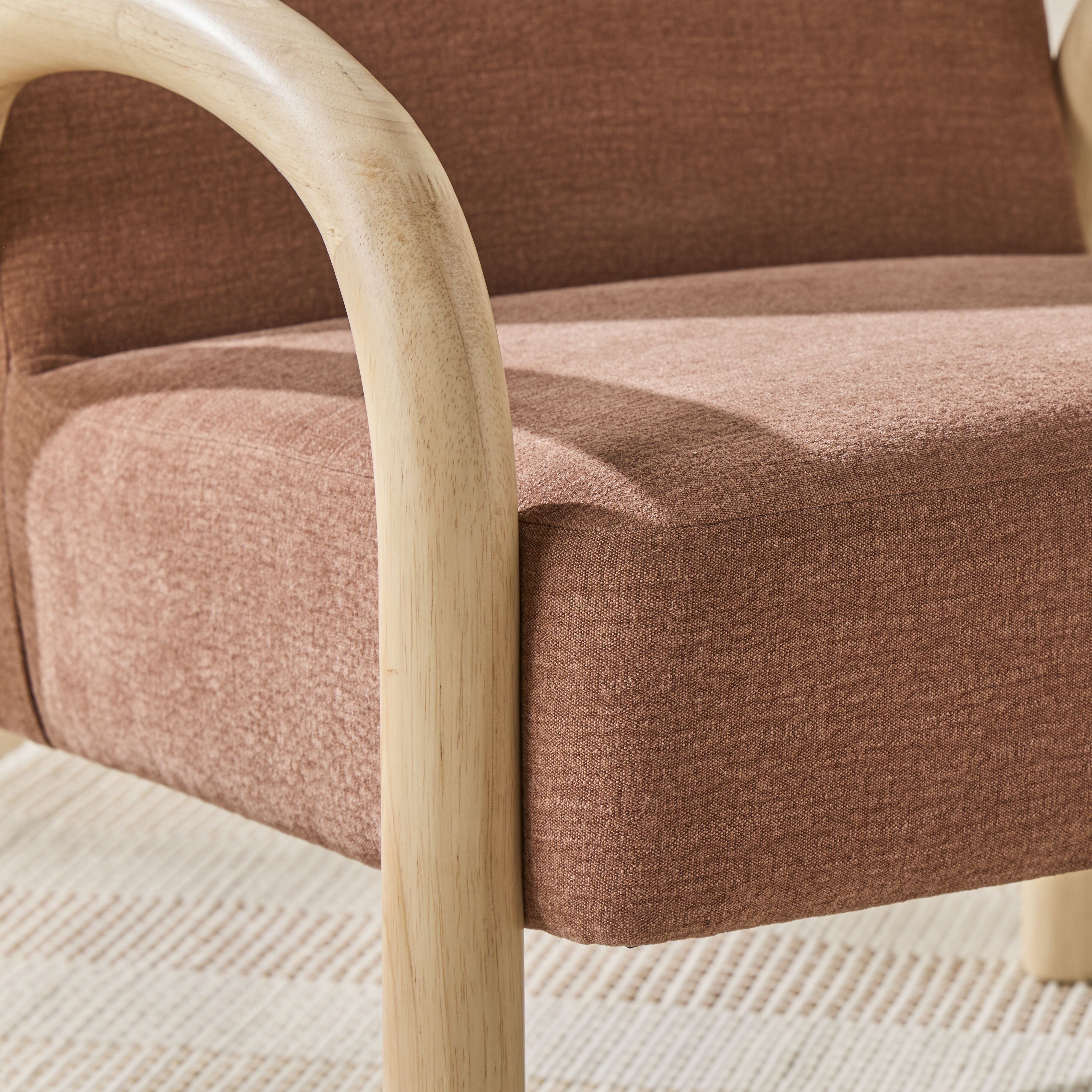 Aston Occasional Chair in Patina Brown - Stylish Accent Chair for Living Room, Bedroom, or Office - Perfect for Reading, Relaxing, and Extra Seating