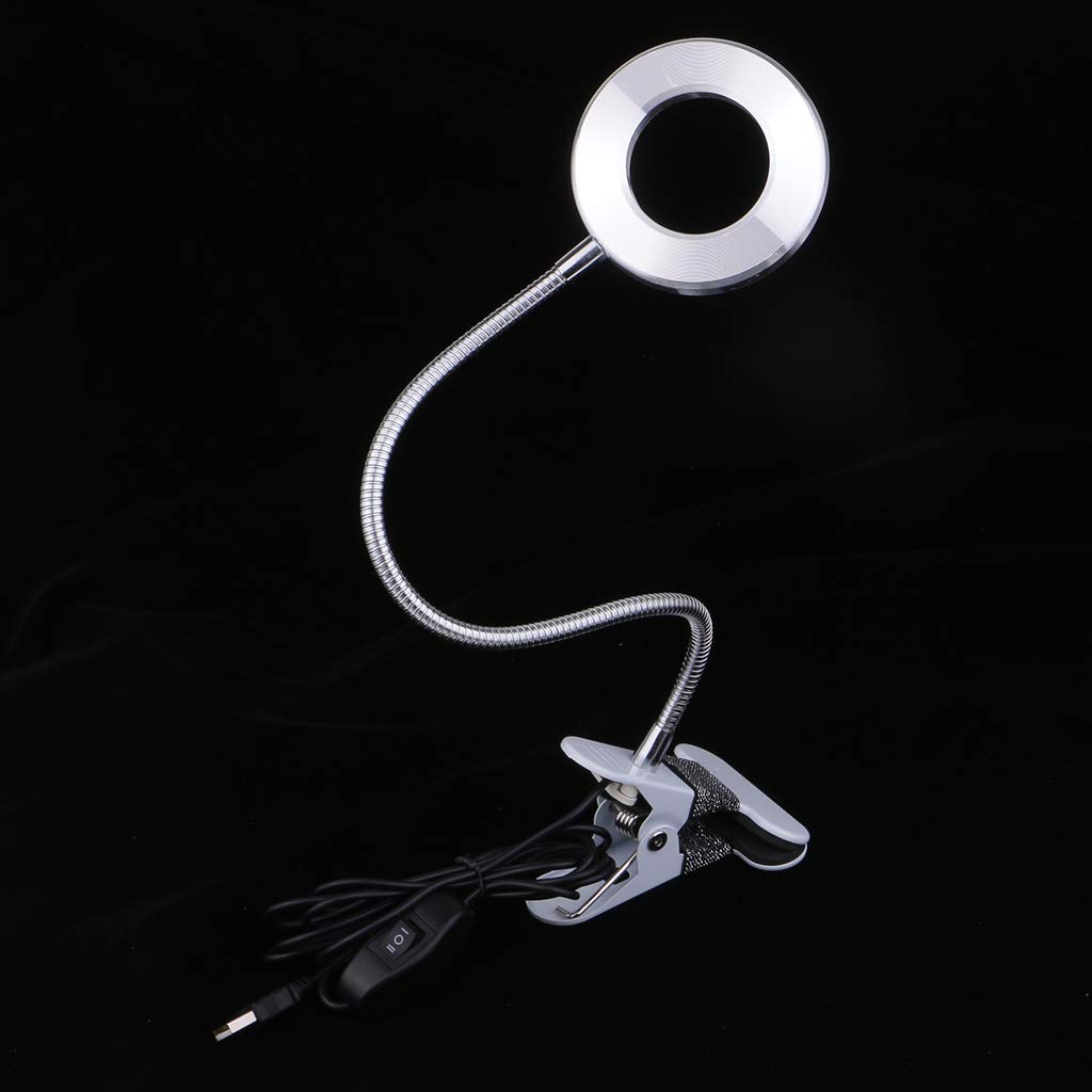 Professional USB LED Clip Desk Lamp for Microblading, Permanent Makeup & Eyebrow Tattoo - Portable Beauty Light for Salon, Skincare & Manicure - Perfect for Eyebrow Shaping, Lip Tattooing & Home Office Lighting