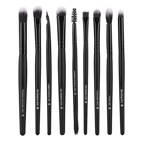 Professional 9-Piece Makeup Brush Set - Soft Bristles for Foundation, Eyeshadow, Blending & Contouring - Perfect for Travel & Everyday Makeup Application