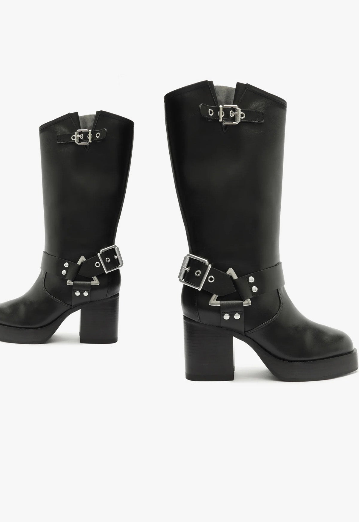 Kiara Block Heel Ankle Boots for Women - Genuine Leather Chunky Heel Booties for Fall & Winter - Stylish Comfortable Boots for Work, Party & Casual Outfits