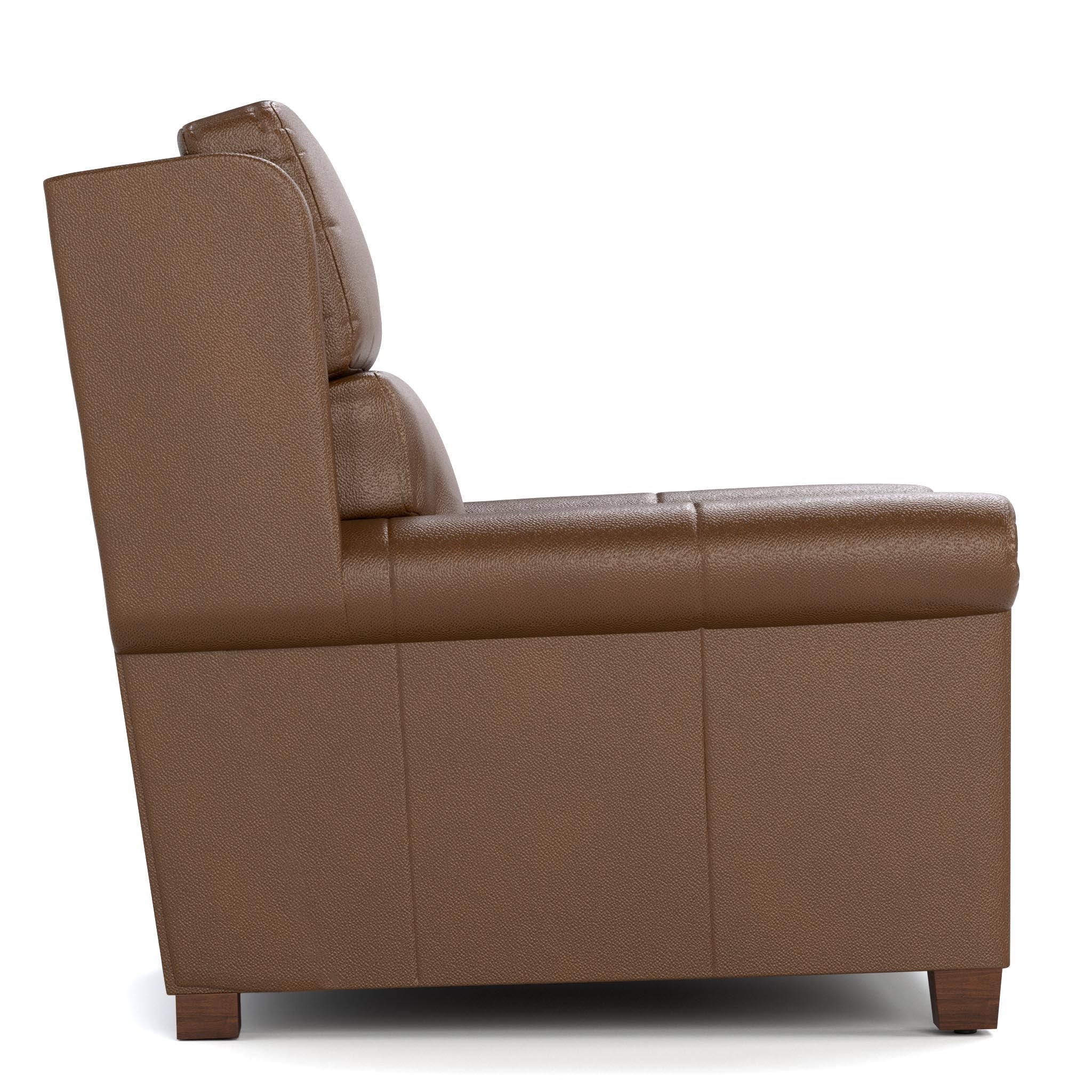 Comfortable Woodlands Small Roll Arm Wall Recliner Chair - Space-Saving Reclining Sofa for Small Apartments, Living Rooms & Home Theaters