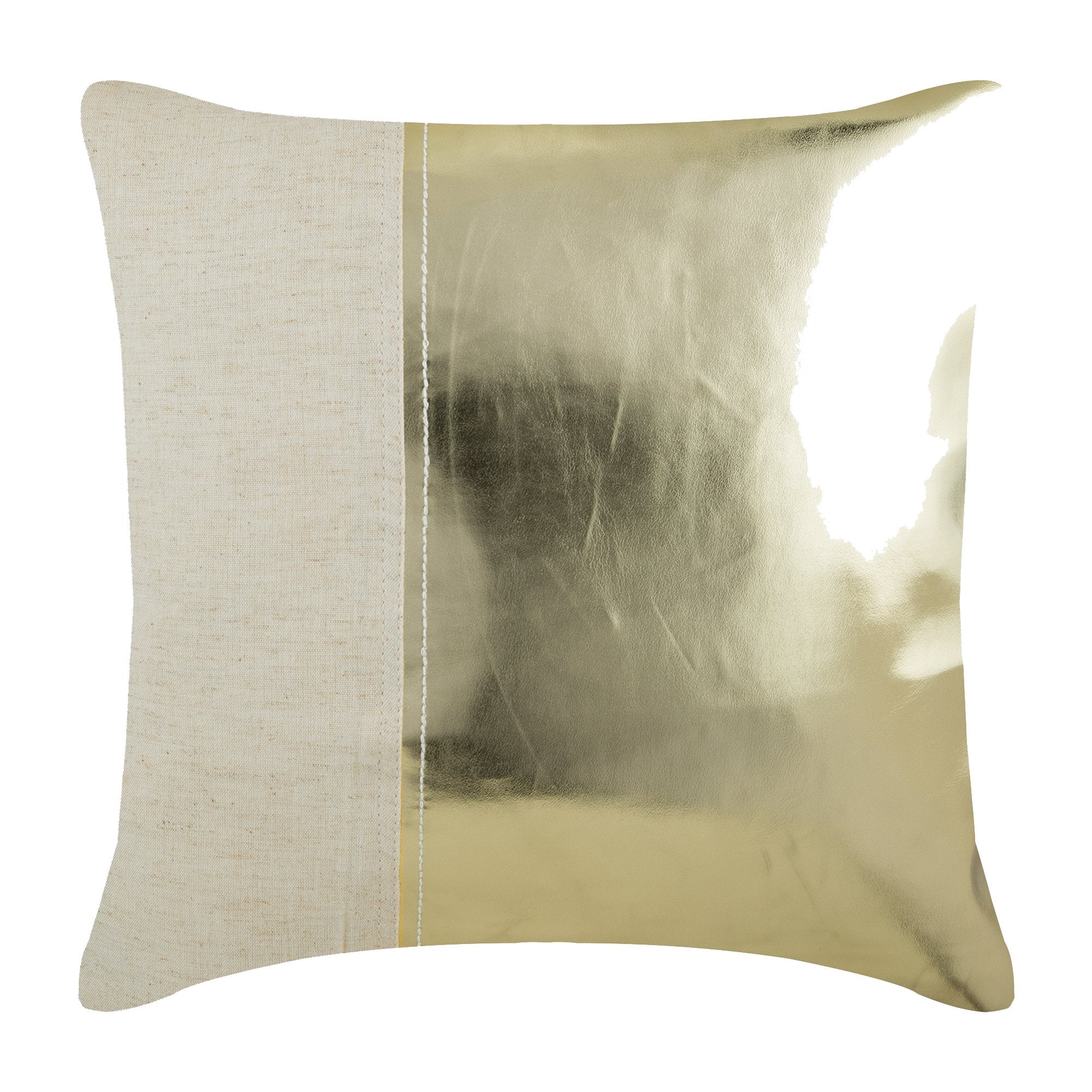 Better Half Charcoal Gray Faux Leather Decorative Euro Sham Pillow Cover - Luxury Bedroom Decor for Modern Home & Guest Room Styling