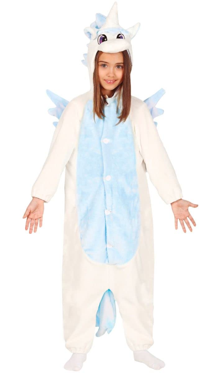 Guirca Kids Unicorn Costume Jumpsuit - Blue, Size Medium | Perfect for Halloween, Birthday Parties & Dress-Up Play