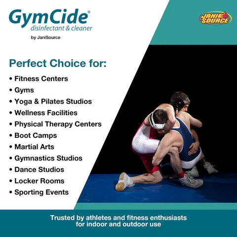 GymCide Concentrated Disinfectant & Cleaner - Powerful Gym Equipment Sanitizer for Home & Commercial Use | Kills 99.9% Germs | Ideal for Fitness Equipment, Yoga Mats & Sports Gear