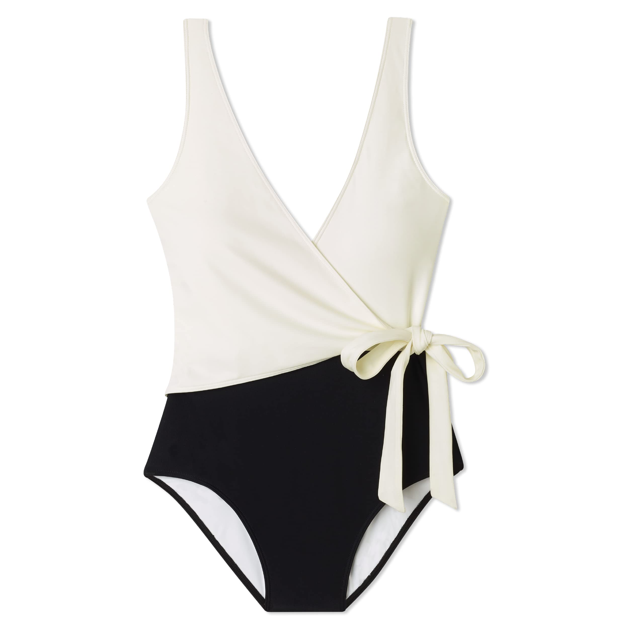SUMMERSALT The Perfect Wrap One Piece Swimsuit - Flattering Swimwear for Women | Beach & Pool Vacation Essential | Tummy Control Bathing Suit