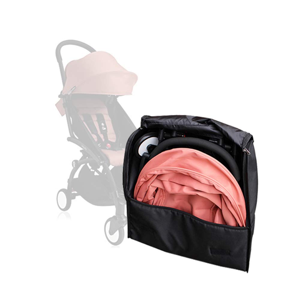 SeedFuture Large Stroller Storage Bag for Babyzen Yoyo - Black Travel Backpack Organizer | Perfect for Diapers, Toys & Essentials on-the-go