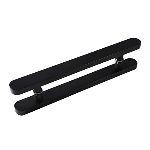 Rustic Wooden Sliding Barn Door Handle with Fittings - 15.7in, 23.6in, 31.4in, 47.2in, 59in - Black Finish for Front Doors & Wooden Doors - Perfect for Farmhouse, Cabin, and Vintage Home Decor