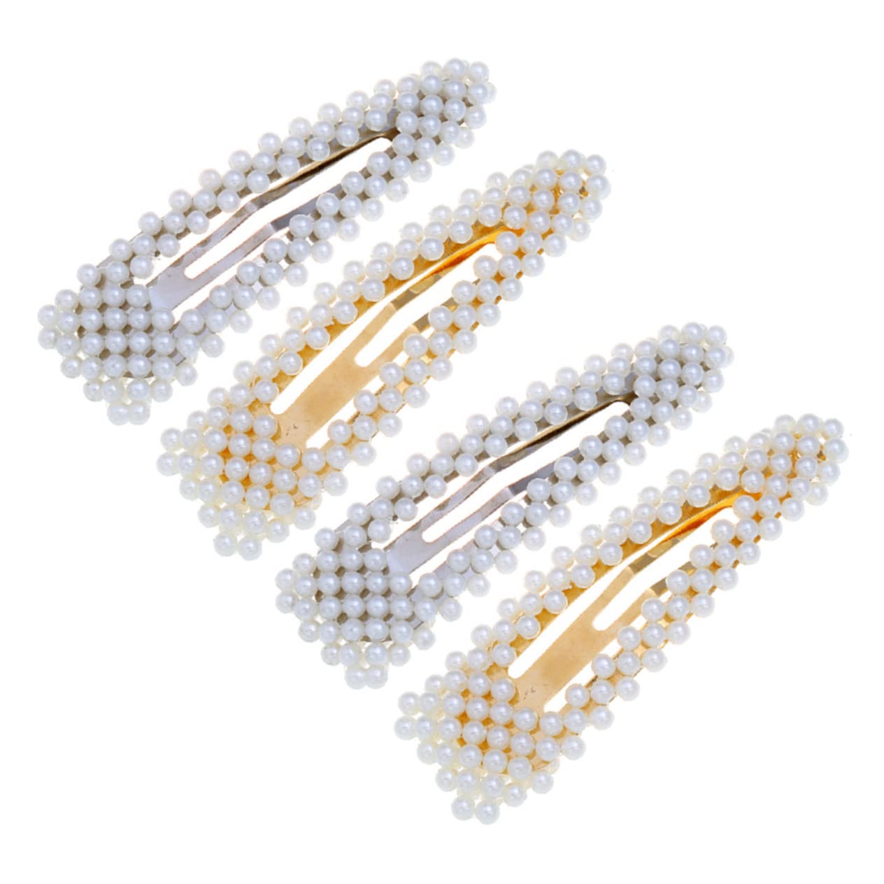 FOMIYES 4pcs Pearl Hair Clips for Women - Wedding Hair Accessories, Small Thin Hair Clips, Elegant Bridal Hairpins for Fine Hair - Perfect for Weddings, Prom, Parties & Everyday Styling