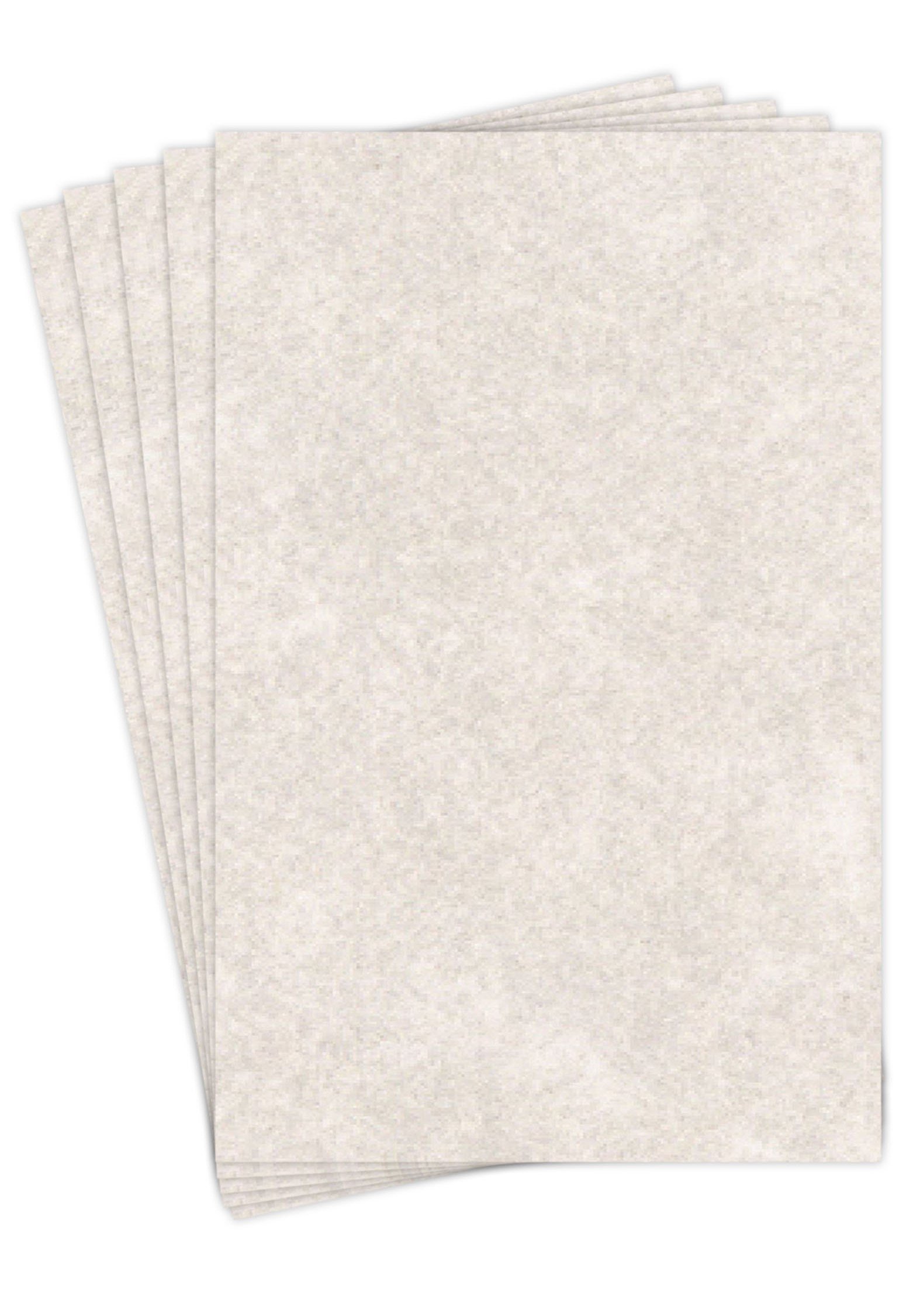 Premium Pewter Parchment Cardstock - 65lb (176gsm) Medium Weight Paper for Wedding Invitations, Certificates & Menus | 11