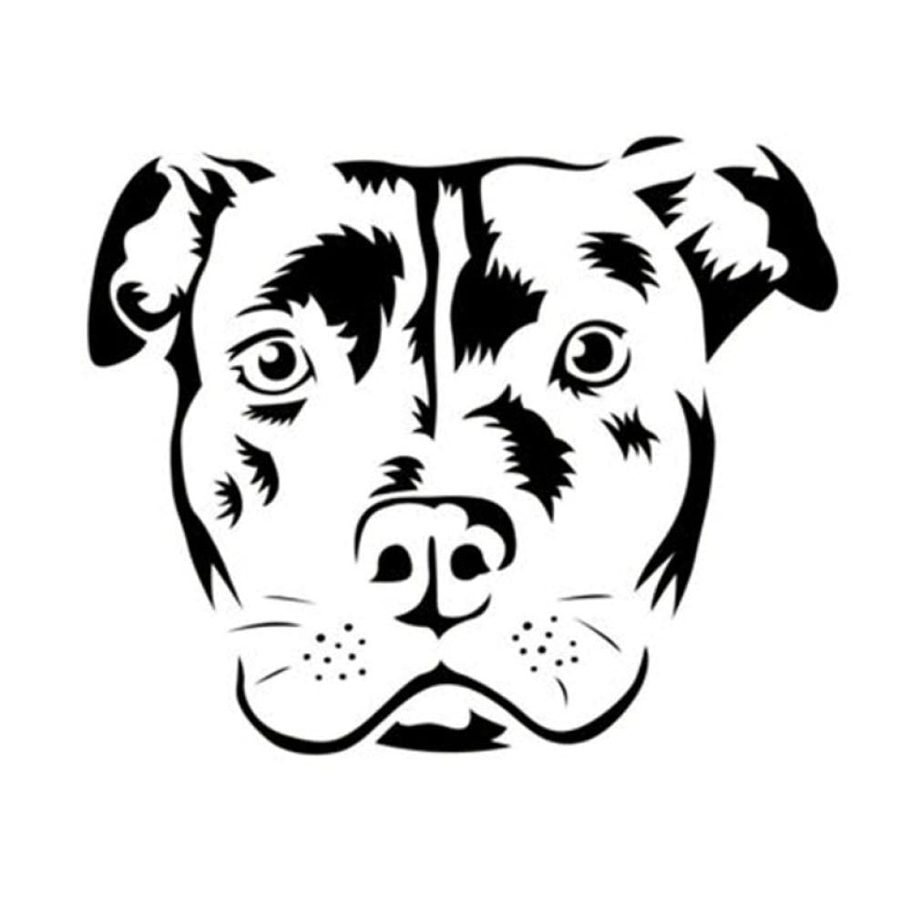 3 Pack Waterproof Reflective Bull Terrier Dog Decal Stickers (12.5x10.3cm) - Durable Vinyl for Cars, Laptops, Bicycles, Guitars & DIY Projects | Perfect for Night Safety & Personalization