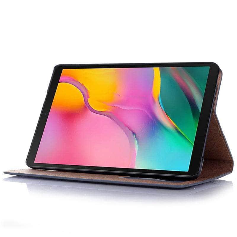 Vintage PU Leather Book Cover Case for Samsung Galaxy Tab A 8.0 (2019) T290 T295 - Wallet Stand with Card Slots | Perfect for Reading, Travel & Business Use