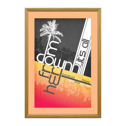 Premium 18x24 Wood Snap Frames for Posters - 3 Wide Matboard Display - Perfect for Home Decor, Office Art & Gallery Exhibitions