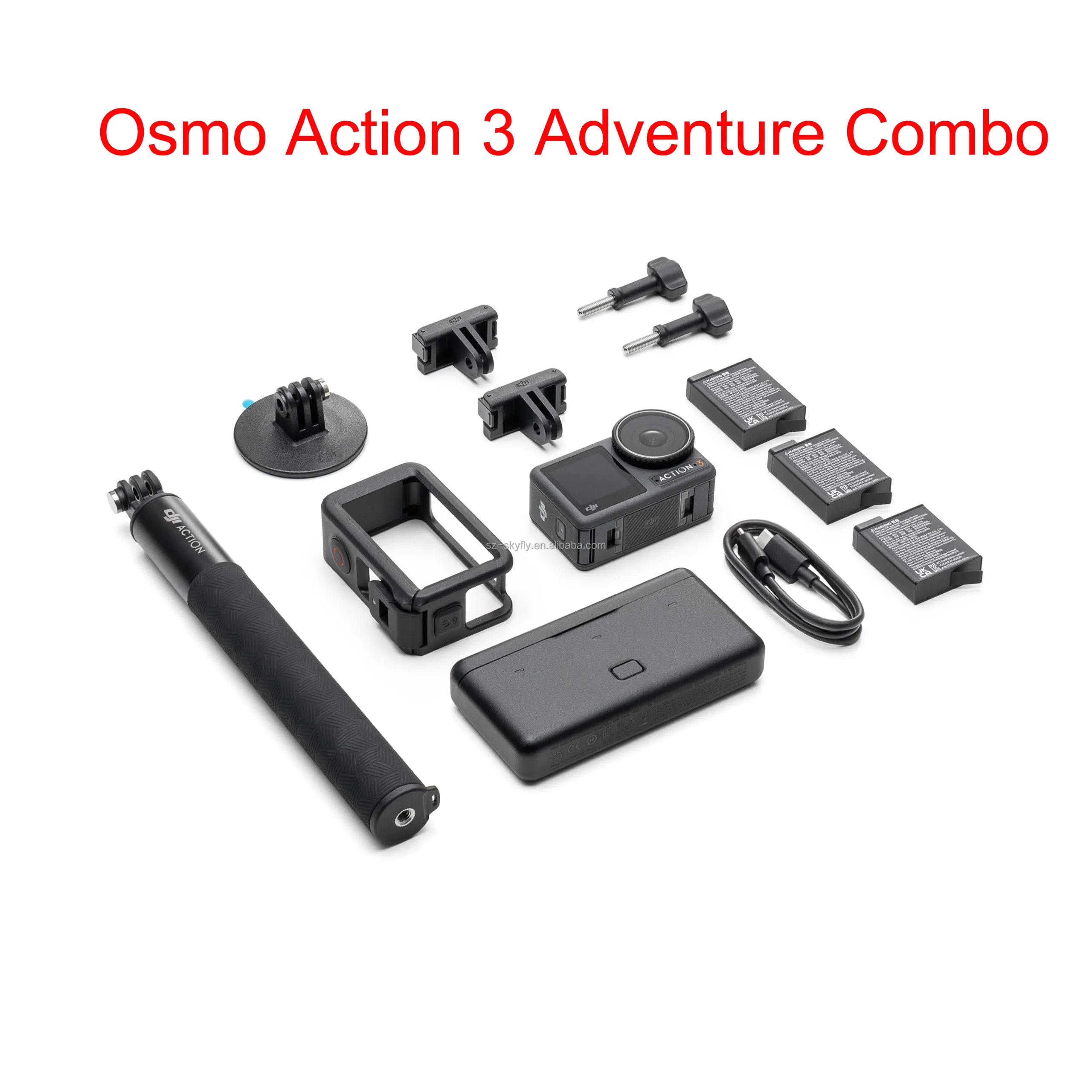 DJI Osmo Action 3 4K 120fps Waterproof Action Camera with Dual Screens - Perfect for Vlogging, Surfing, Skiing & Outdoor Adventures