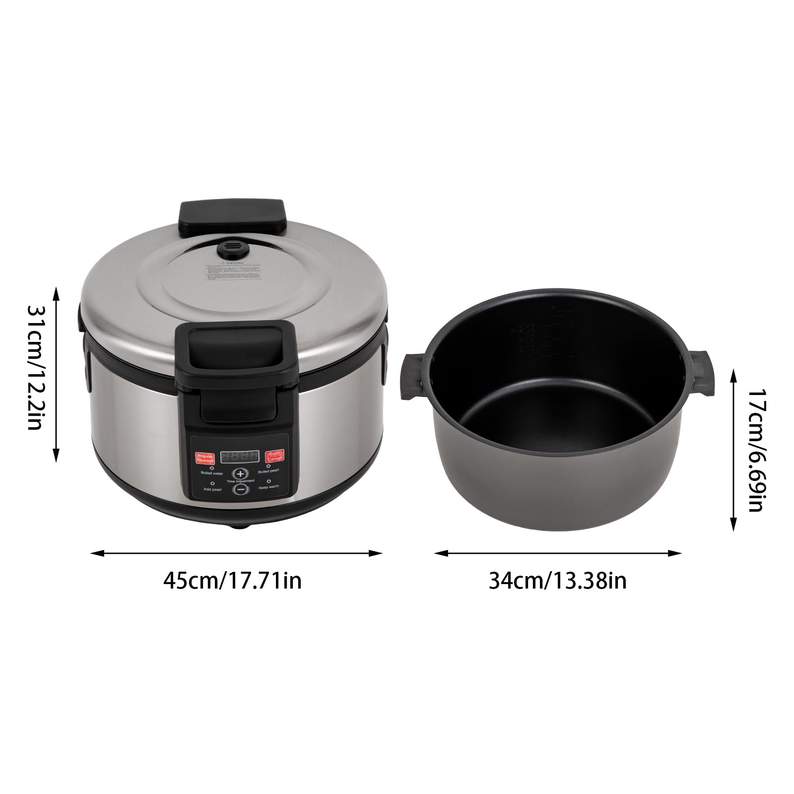 Commercial Tapioca Boba Maker Pearl Cooker - 16L Automatic Non-Stick Bubble Tea Machine with Touchscreen, Perfect for Boba Tea, Sago Pearl, Milk Tea - Ideal for Bubble Tea Shops, Cafes & Home Use