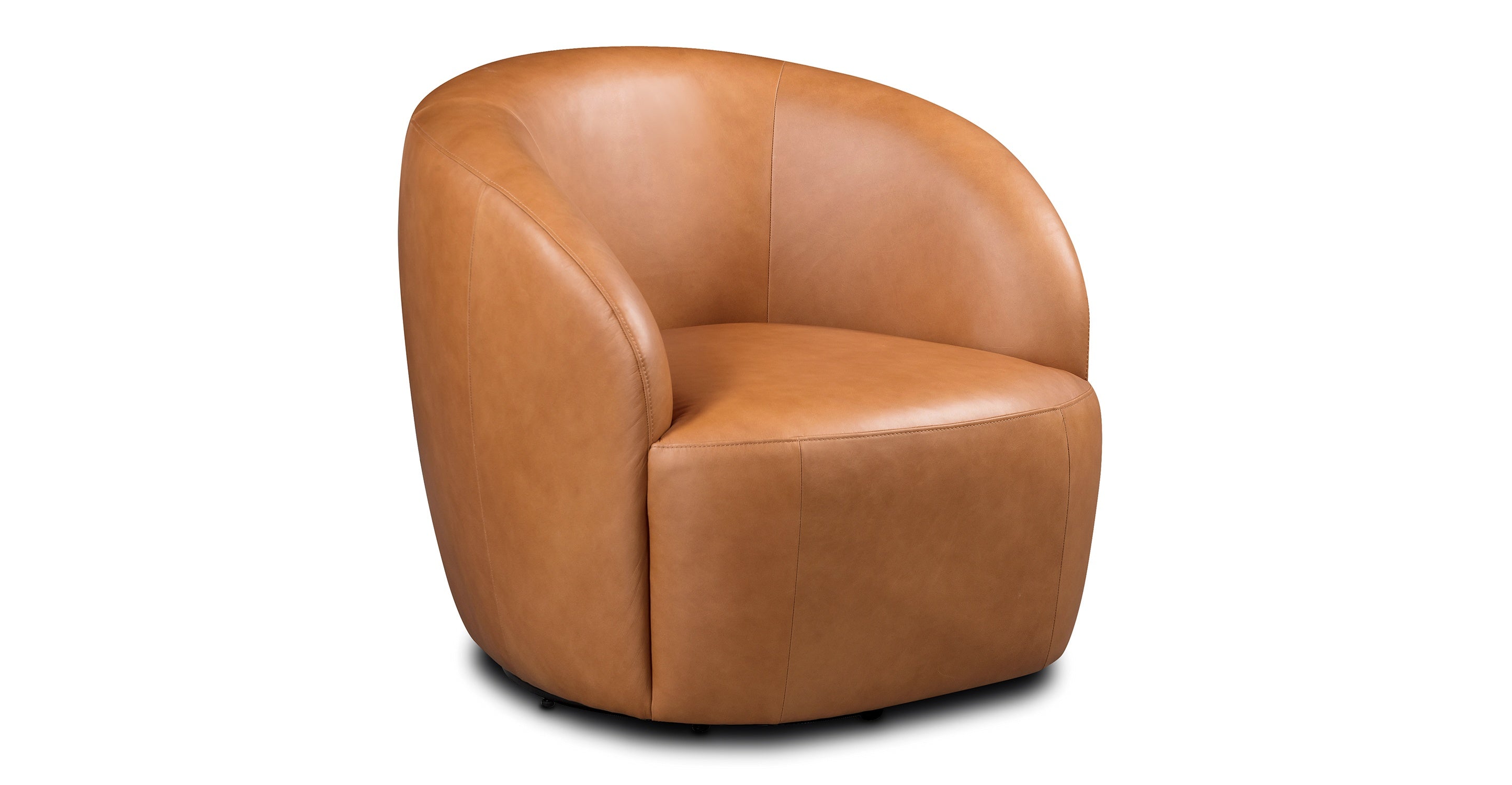 Premium Alma Leather Swivel Chair - 360° Rotating Office Chair with Adjustable Height - Perfect for Home Office, Conference Rooms & Executive Workspaces