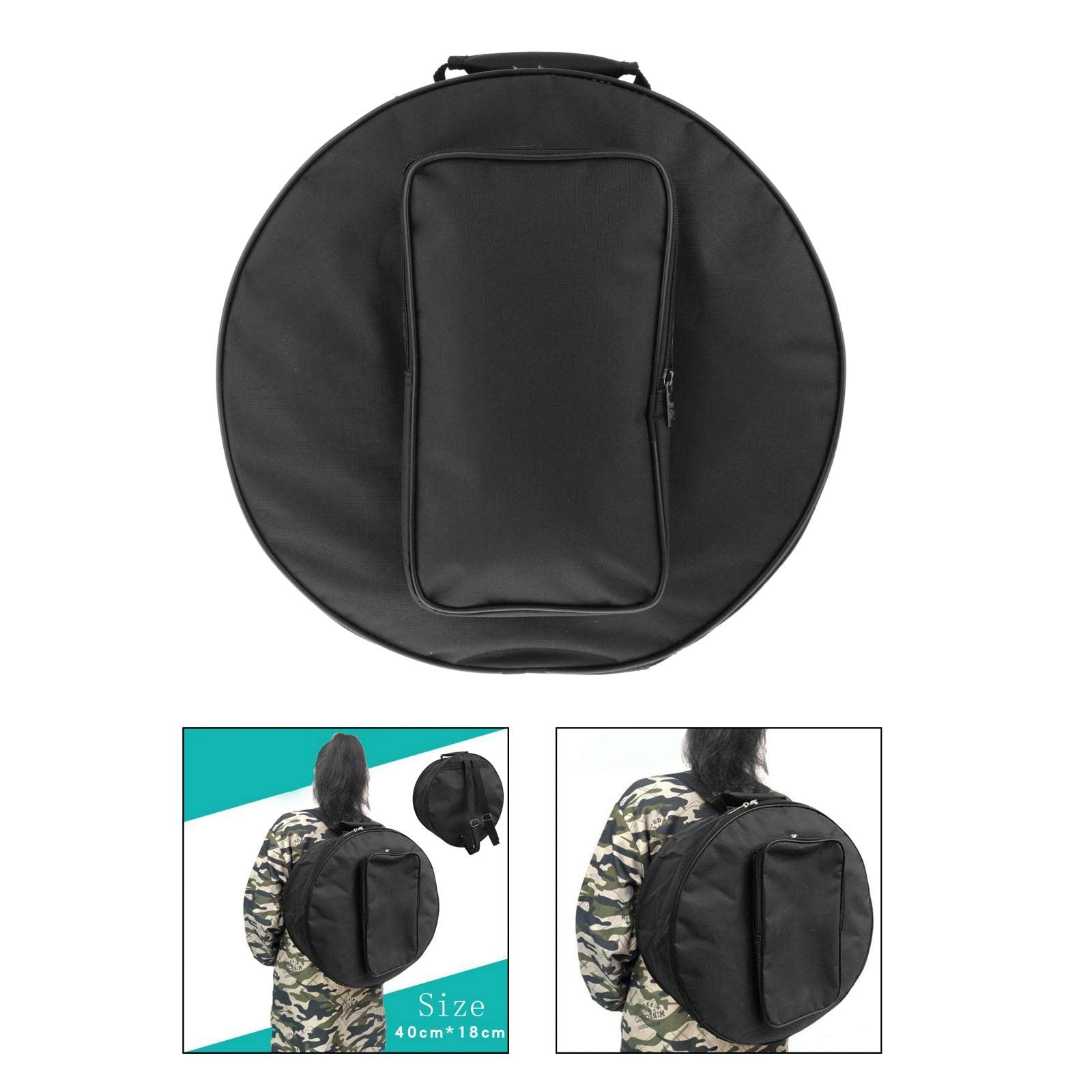 15 Inch Snare Drum Backpack Case with Shoulder Strap & Exterior Pockets - Lightweight Protective Gear for Drummers, Band Practice & Music Performances