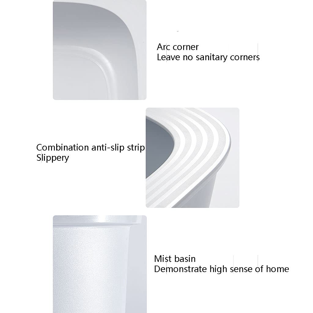 Open & Semi-Closed Cat Litter Box - Splash-Proof Large Cat Toilet with Removable Design & Extra Space - Easy to Clean Cat Bedpan (Color A) - Perfect for Multi-Cat Homes & Small Apartments