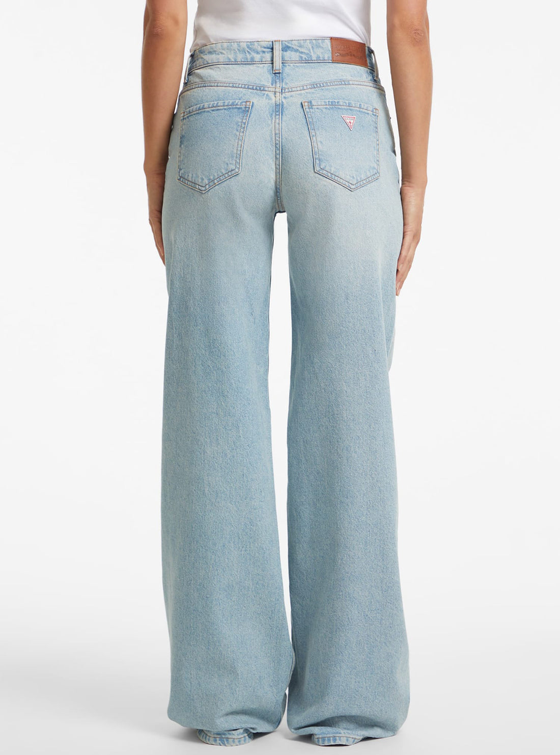 Guess G11 Women's Wide Leg Jeans - High Waist Stretch Denim Pants for Casual & Office Wear | Trendy Comfortable Jeans for Everyday Style