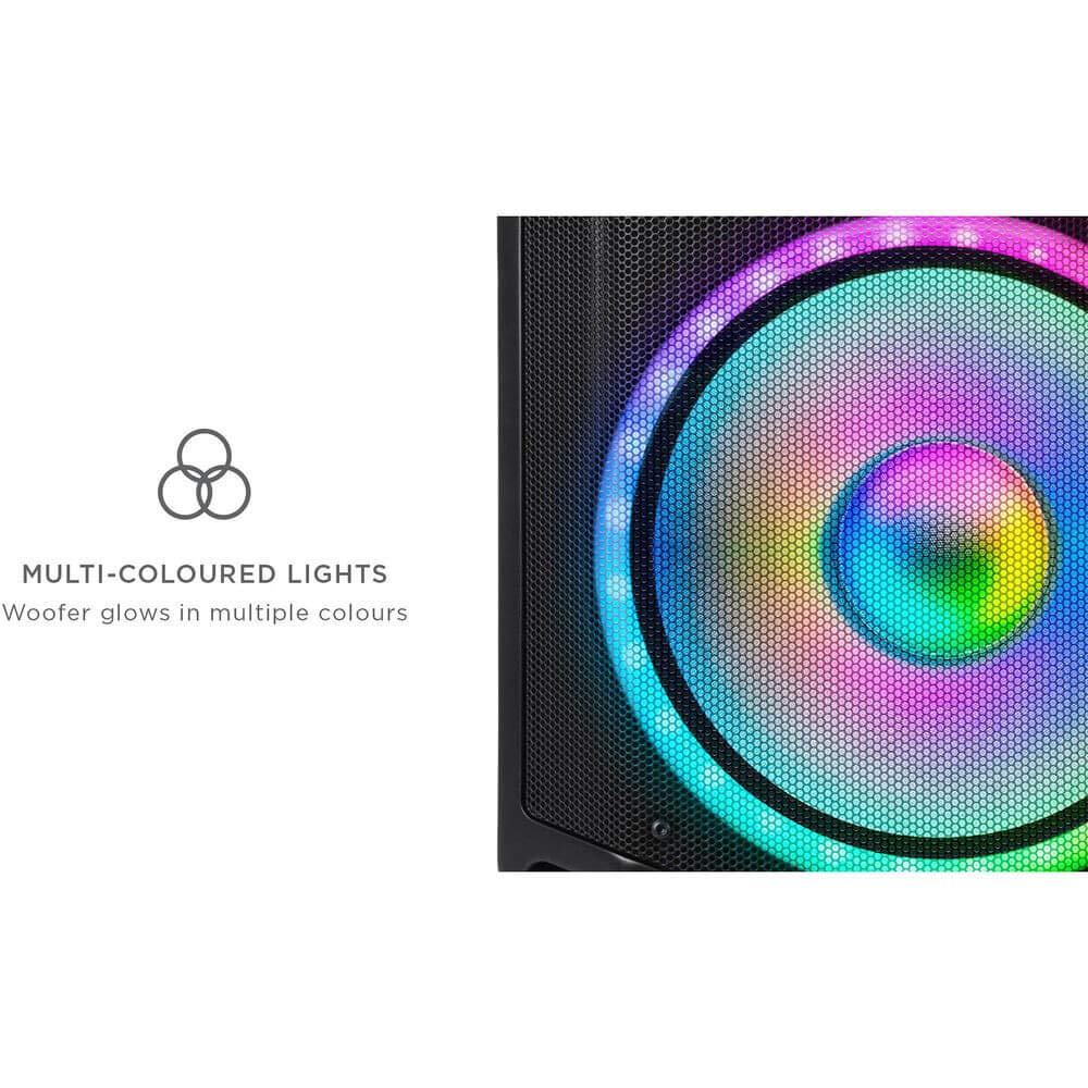 ION Audio Total PA Premier 500W High Power Bi-Amplified Bluetooth PA System with LED Lights - Perfect for Outdoor Events, Parties, and Live Performances