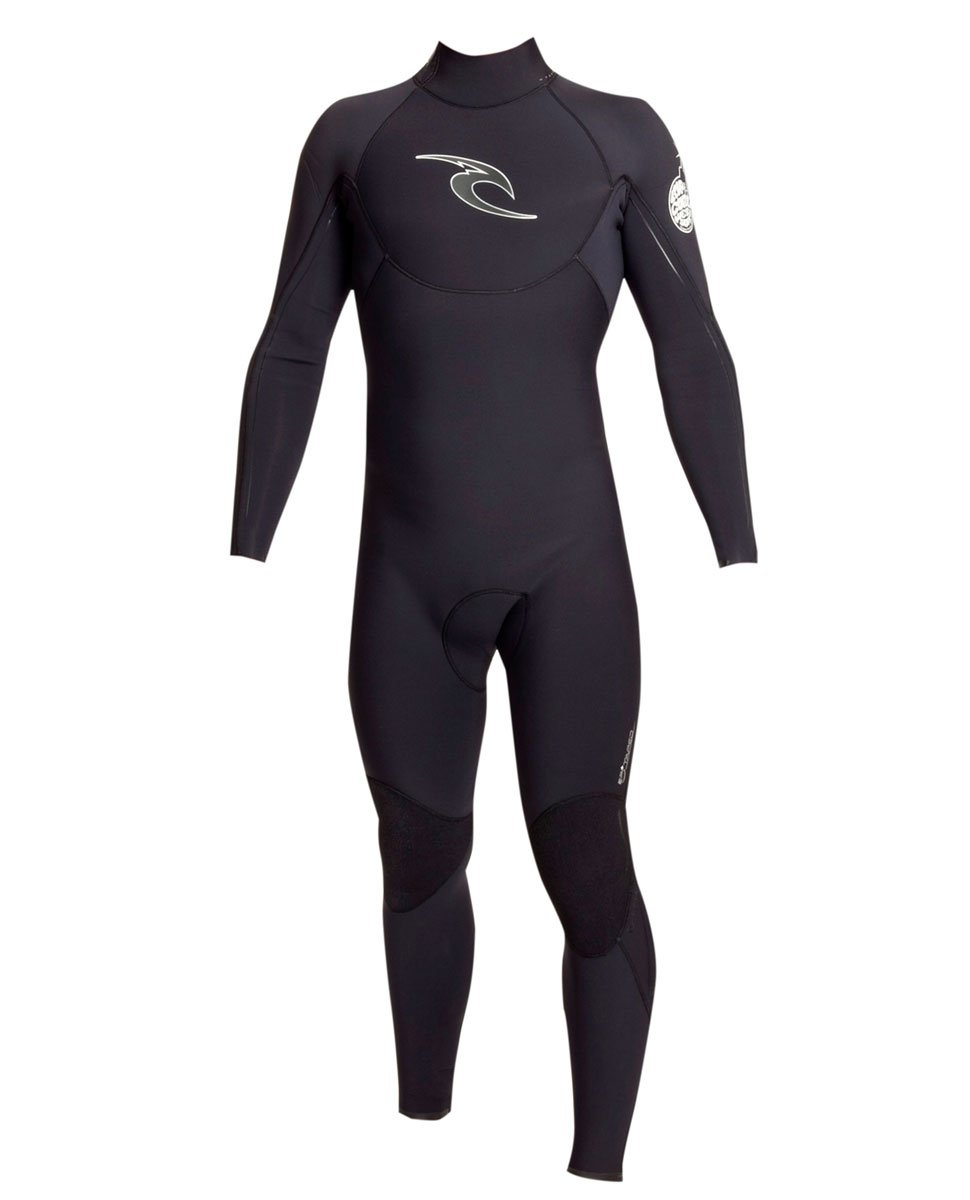 Rip Curl E-Bomb Back Zip 4/3mm Full Wetsuit for Men - Premium Neoprene Surfing Suit with Back Zipper - Ideal for Cold Water Surfing, Diving & Water Sports