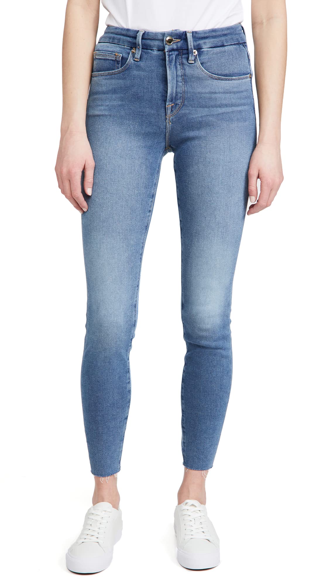 Good American Women's Good Legs Jeans - High Waist Skinny Denim Pants for Women | Perfect for Casual Wear, Night Out & Everyday Style