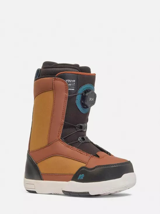 K2 You+H Youth Snowboard Bindings 2025 - Lightweight & Durable for Young Riders - Perfect for Freestyle & All-Mountain Snowboarding