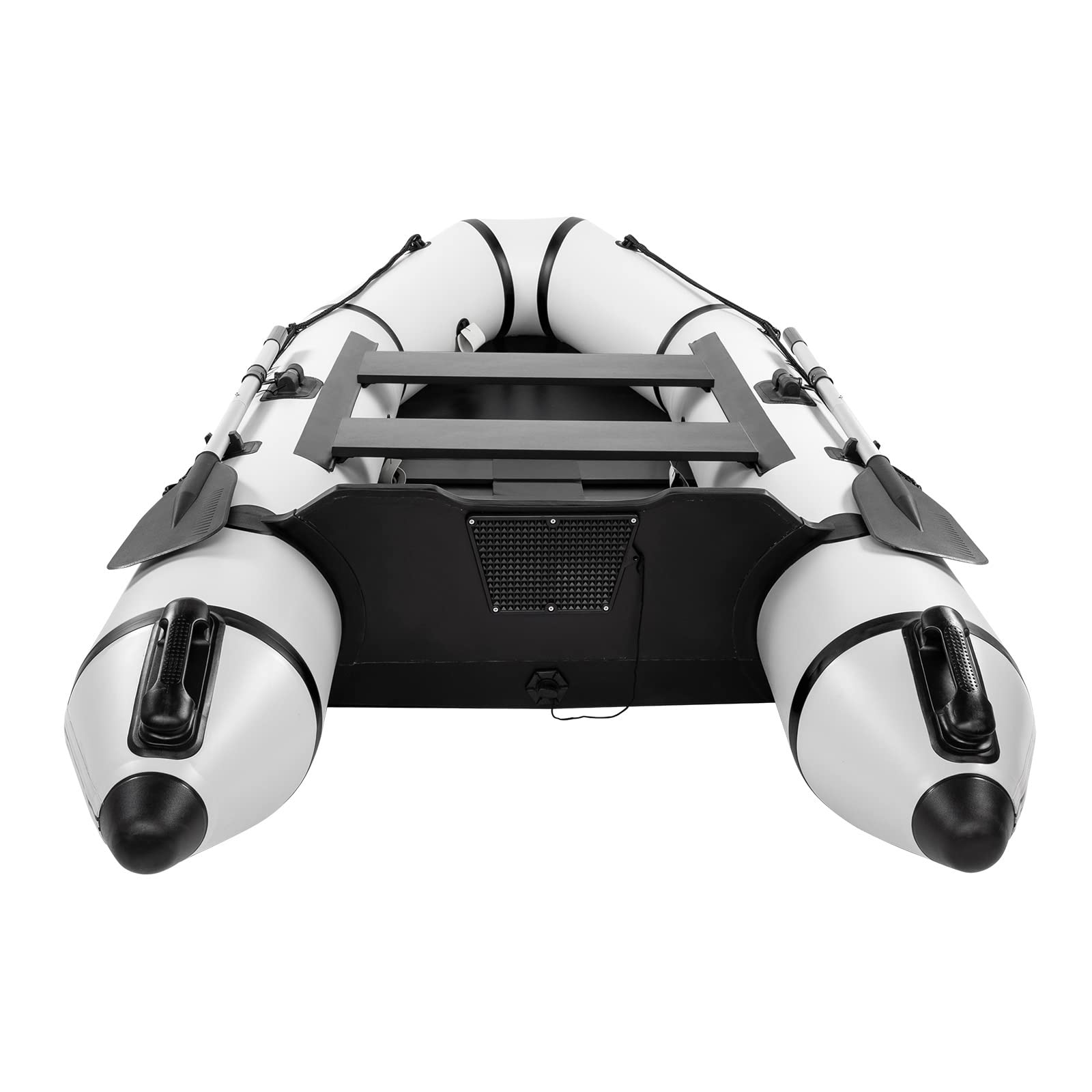 2 Person Inflatable Boat with Foot Pump & Paddle - Portable Fishing Raft Kayak for Adults | US Stock | Perfect for Lakes, Rivers & Coastal Fishing Trips