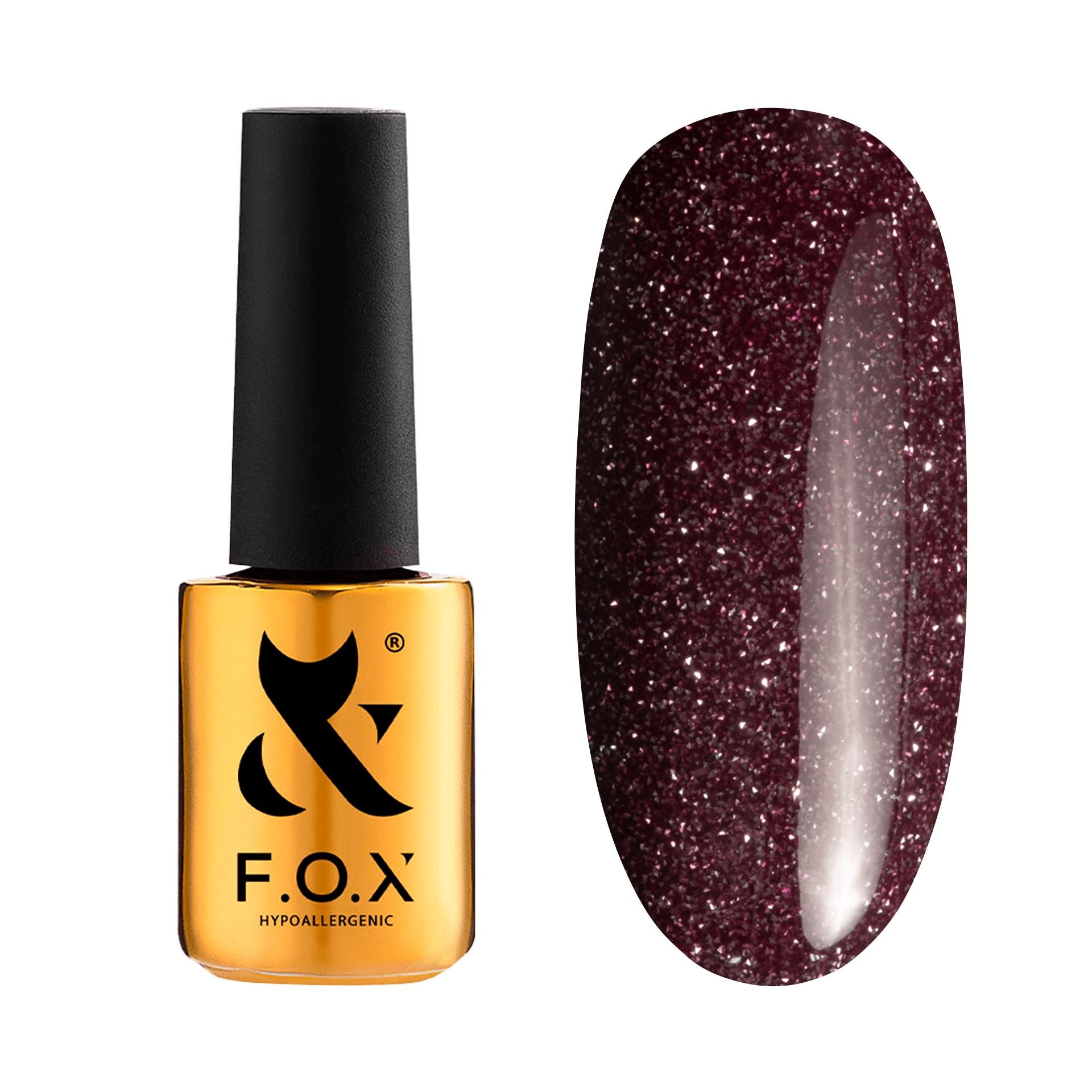 F.O.X Sparkle 009 Nail Polish - 7ml Long Lasting Glitter Nail Lacquer for Women - Perfect for Parties, Weddings & Special Occasions