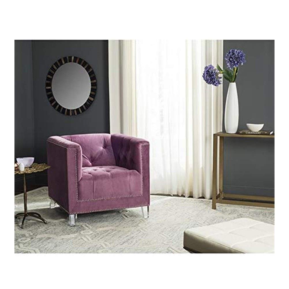 Non-Slip Acrylic Chair Leg Covers 4Pcs - M8 Furniture Leg Feet for Sofa, Table, Cabinet & Stool (4 Inch, Clear) - Protect Floors & Reduce Noise in Living Room, Bedroom & Office