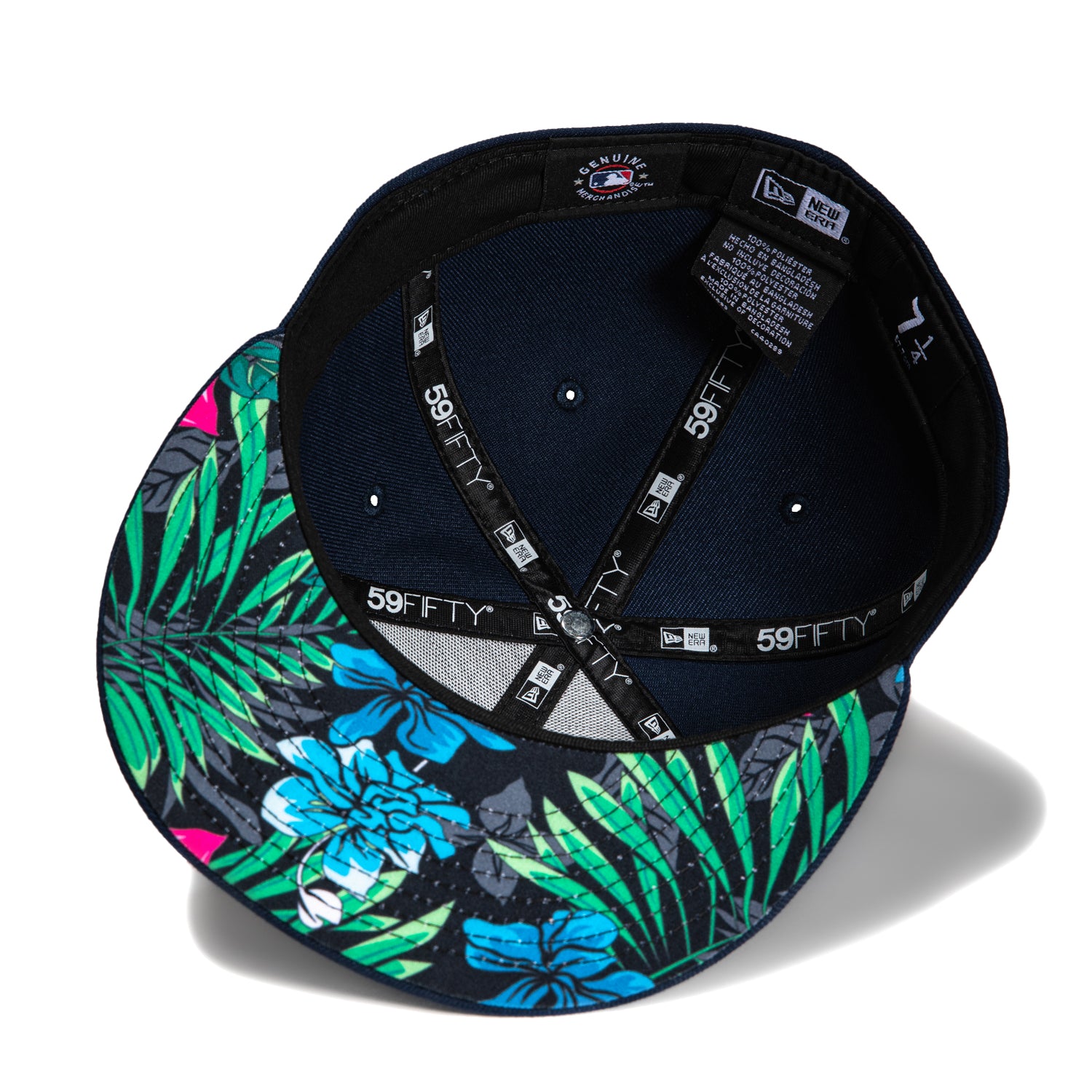 New Era 59Fifty Floral Detroit Tigers Baseball Cap - Navy & White Snapback Hat for Men & Women - Perfect for Baseball Games, Streetwear Fashion & Casual Outfits